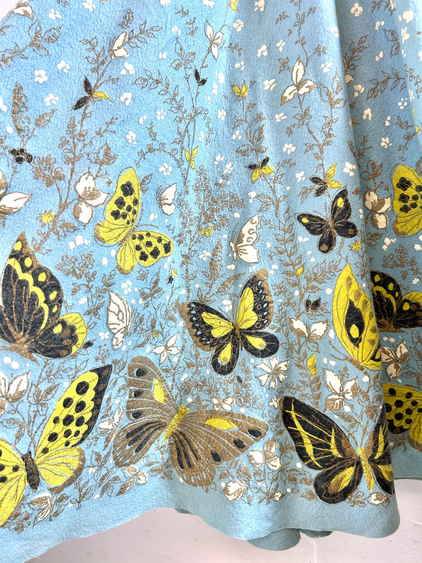 ’50s Vintage End Pattern Skirt [A29386]