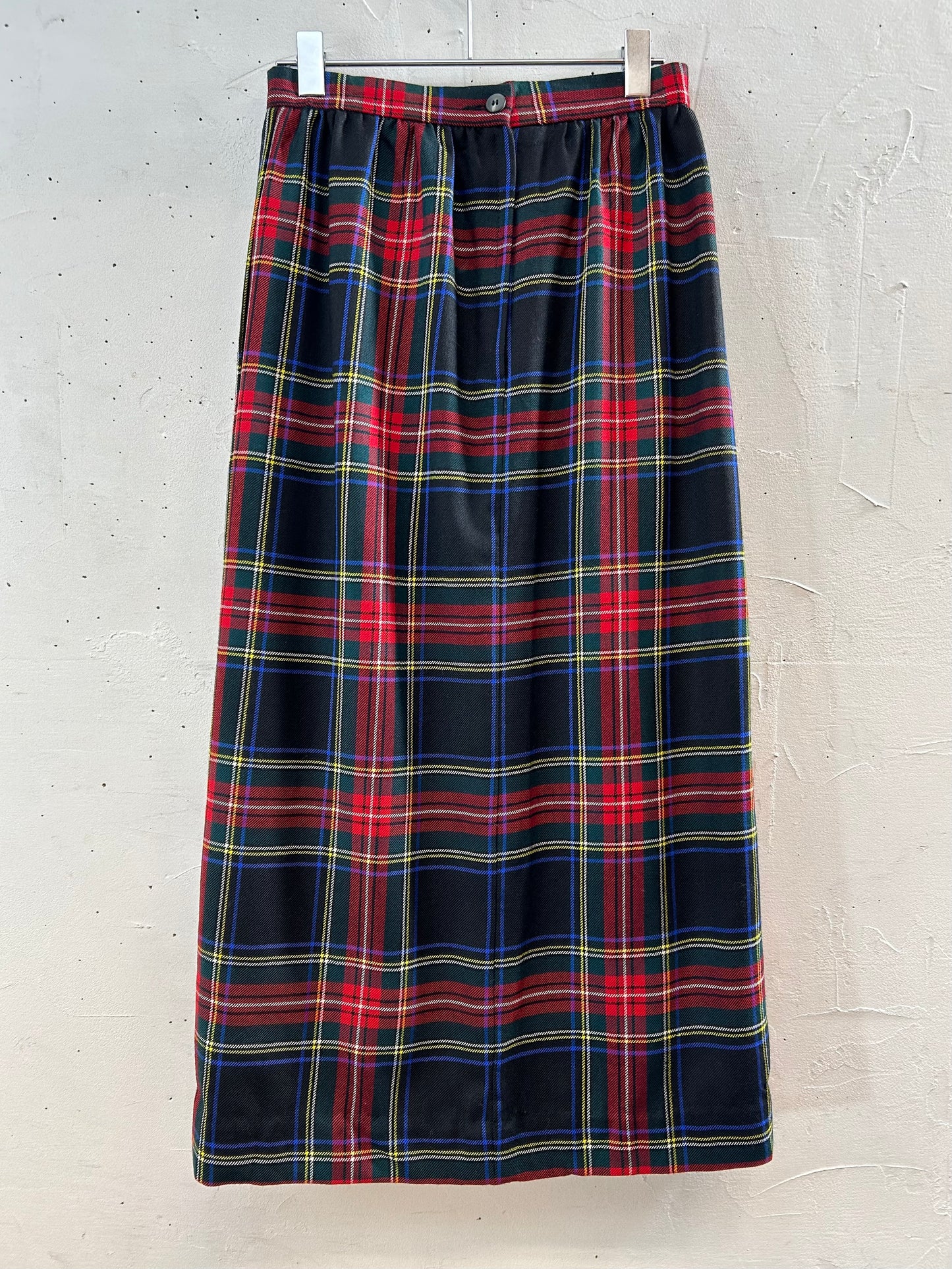 Vintage Plaid Skirt MADE IN SCOTLAND [K28950]