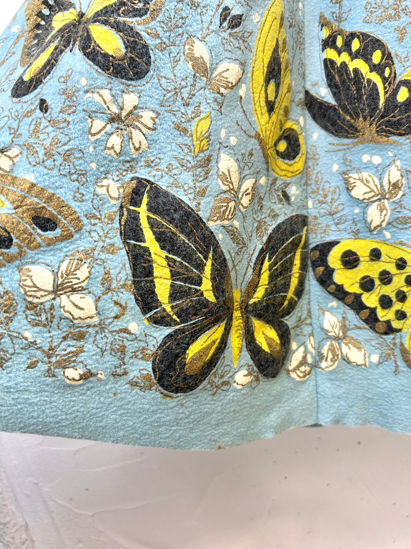 ’50s Vintage End Pattern Skirt [A29386]