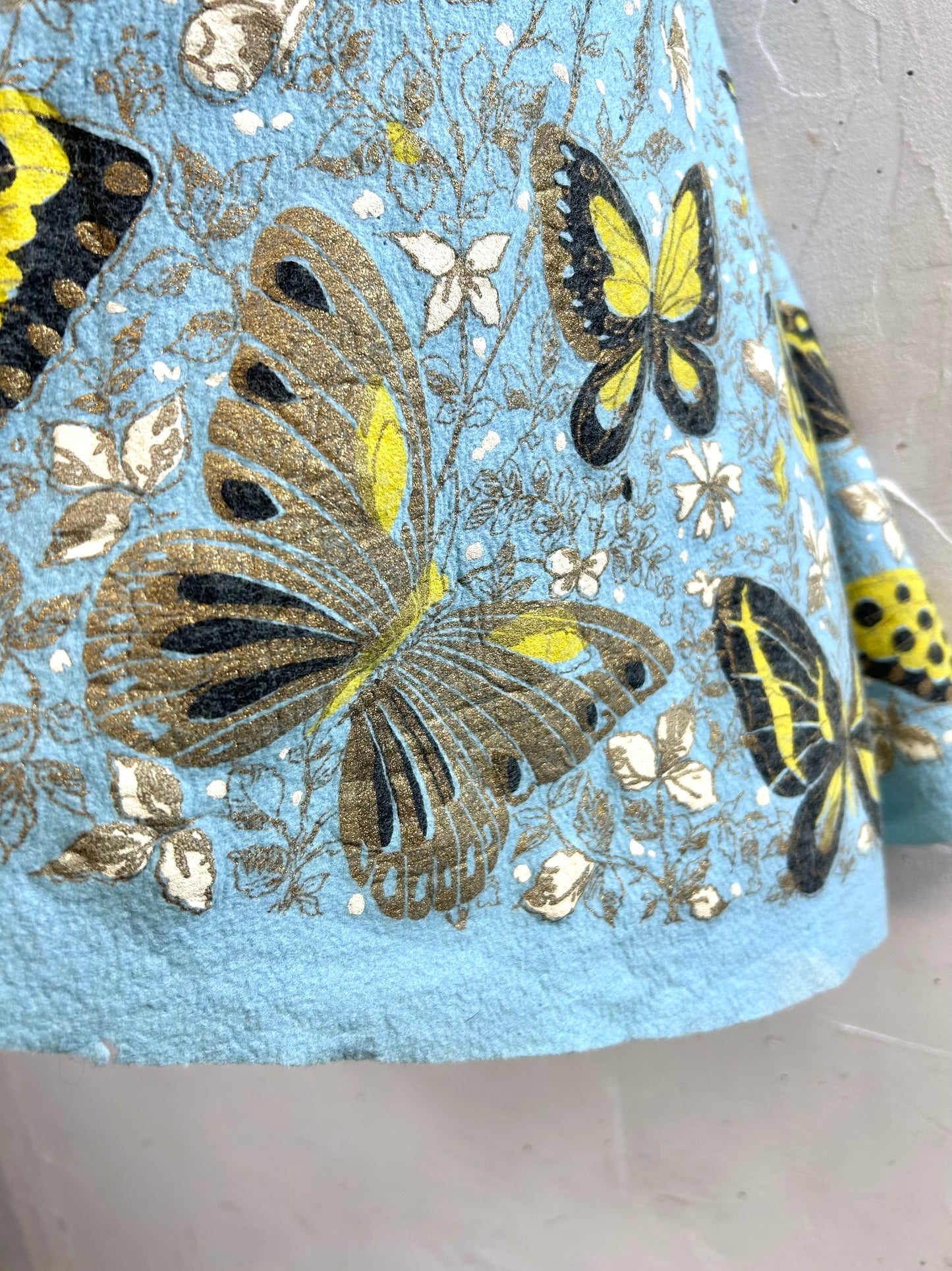 ’50s Vintage End Pattern Skirt [A29386]