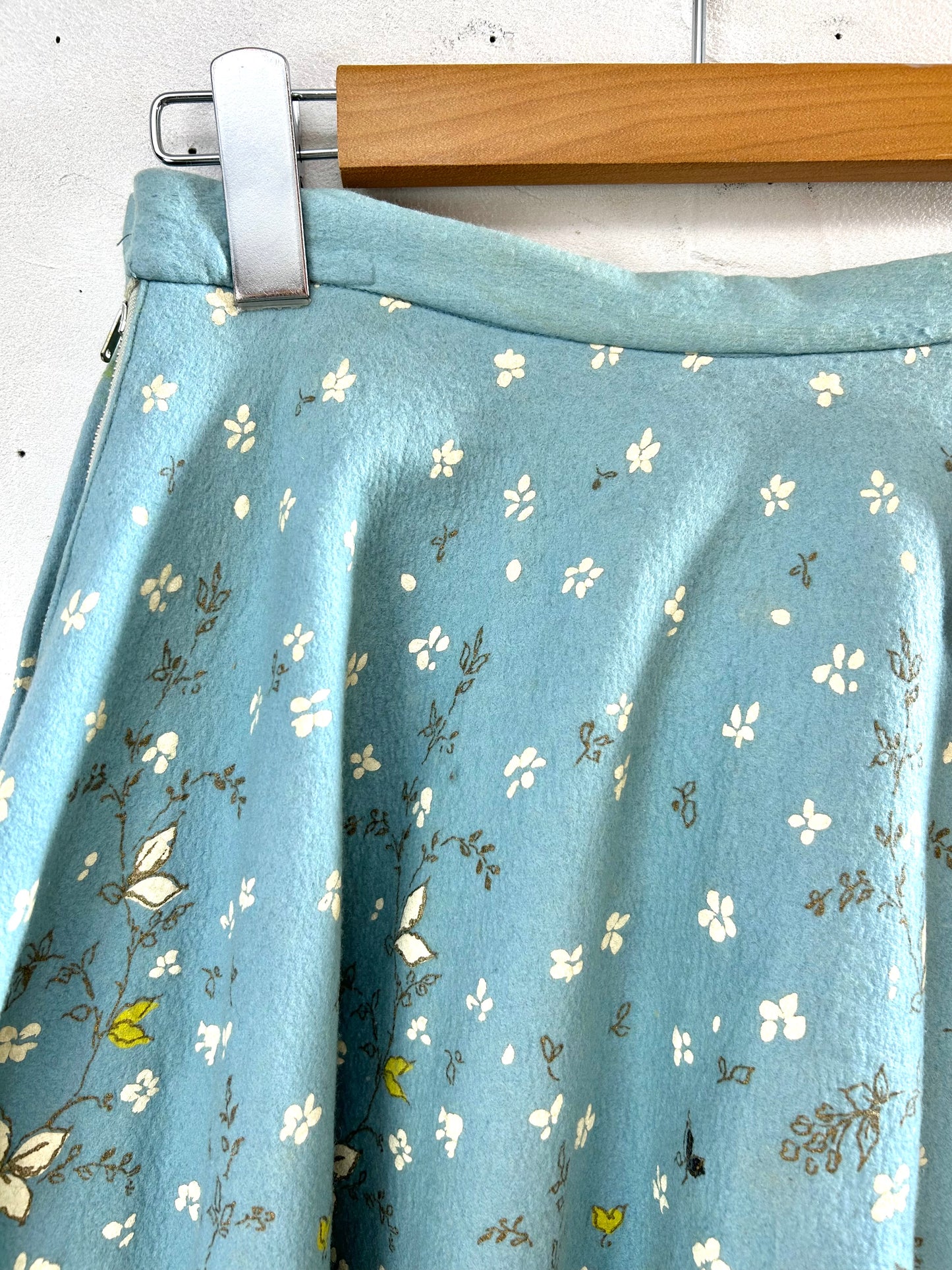 ’50s Vintage End Pattern Skirt [A29386]