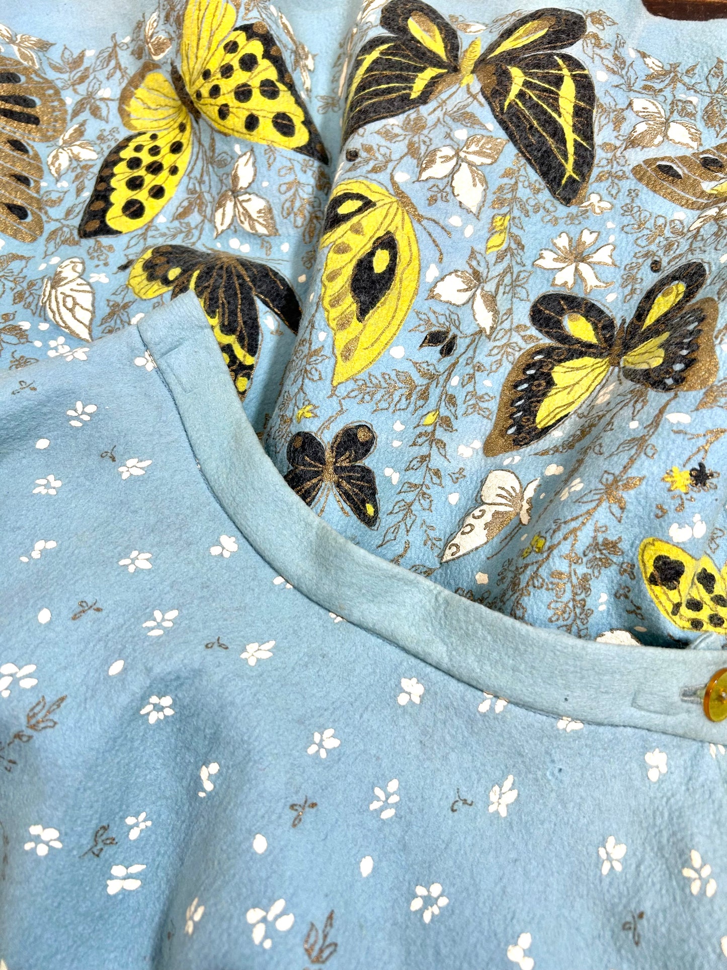 ’50s Vintage End Pattern Skirt [A29386]