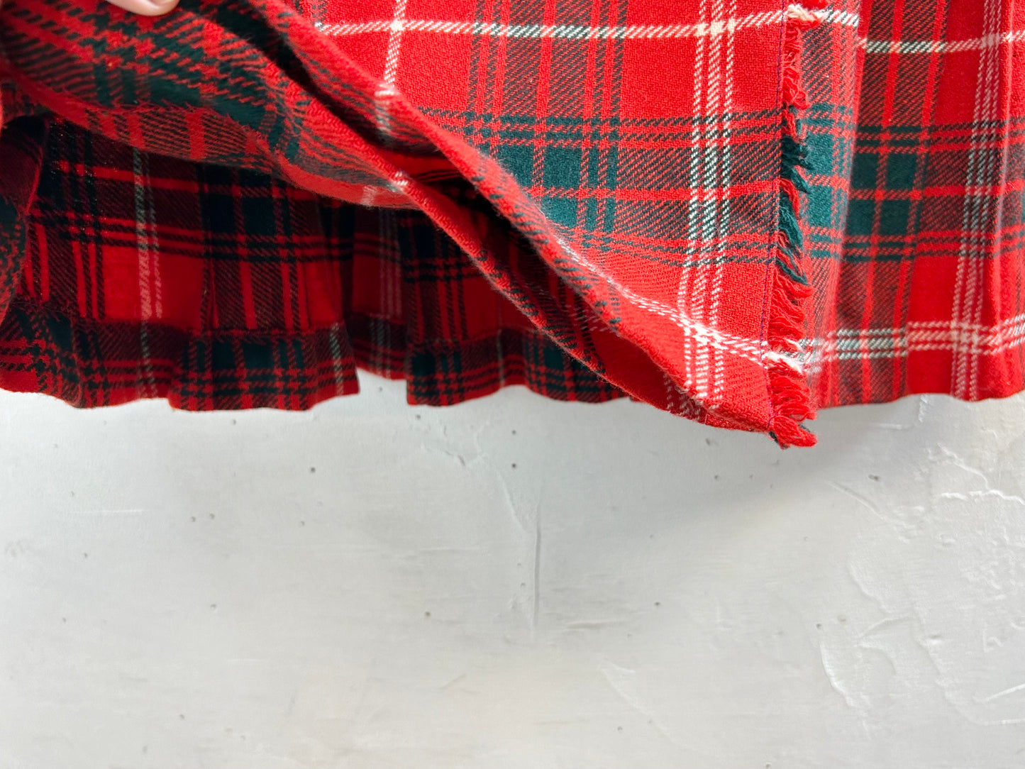 Vintage Plaid Skirt MADE IN IRELAND [K28951]