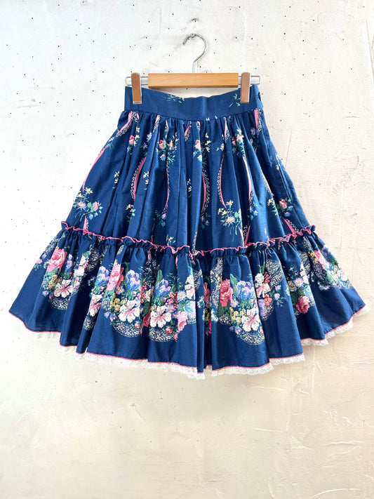 Vintage Tiered Skirt [E30254]