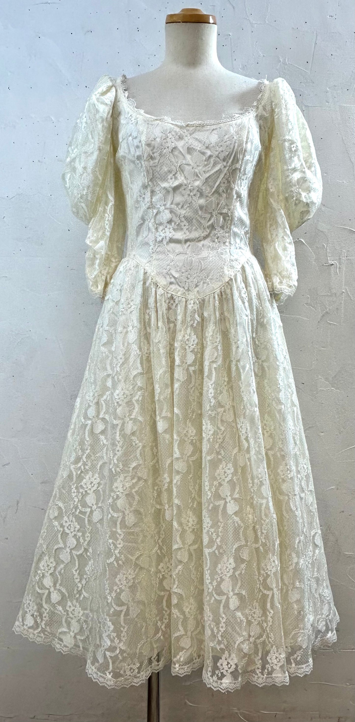 ’80s Vintage Dress 〜GUNNE SAX〜 [J28728]