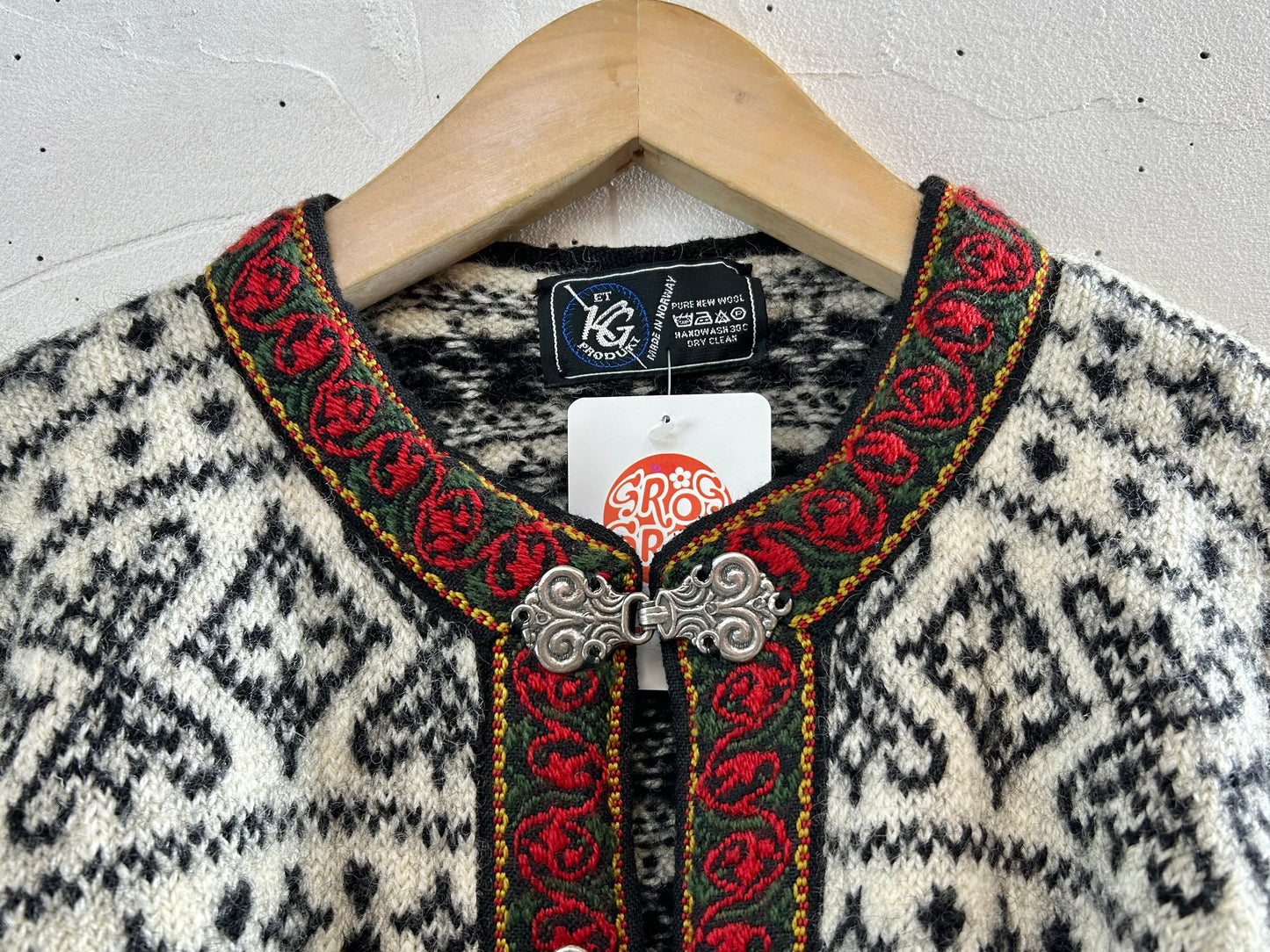 Vintage Nordic Knit Cardigan  MADE IN NORWAY [K28955]