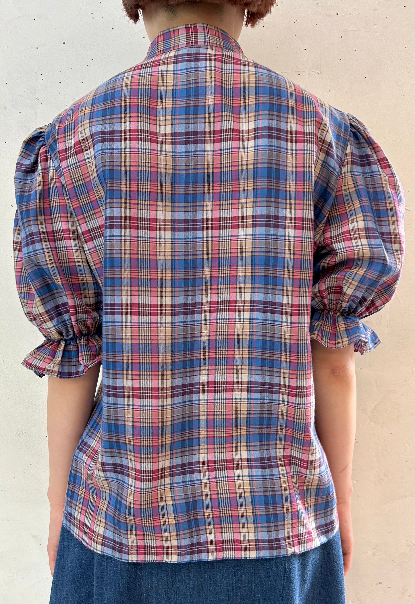 Vintage Plaid Blouse 〜Rhoda Lee〜 [E27194]