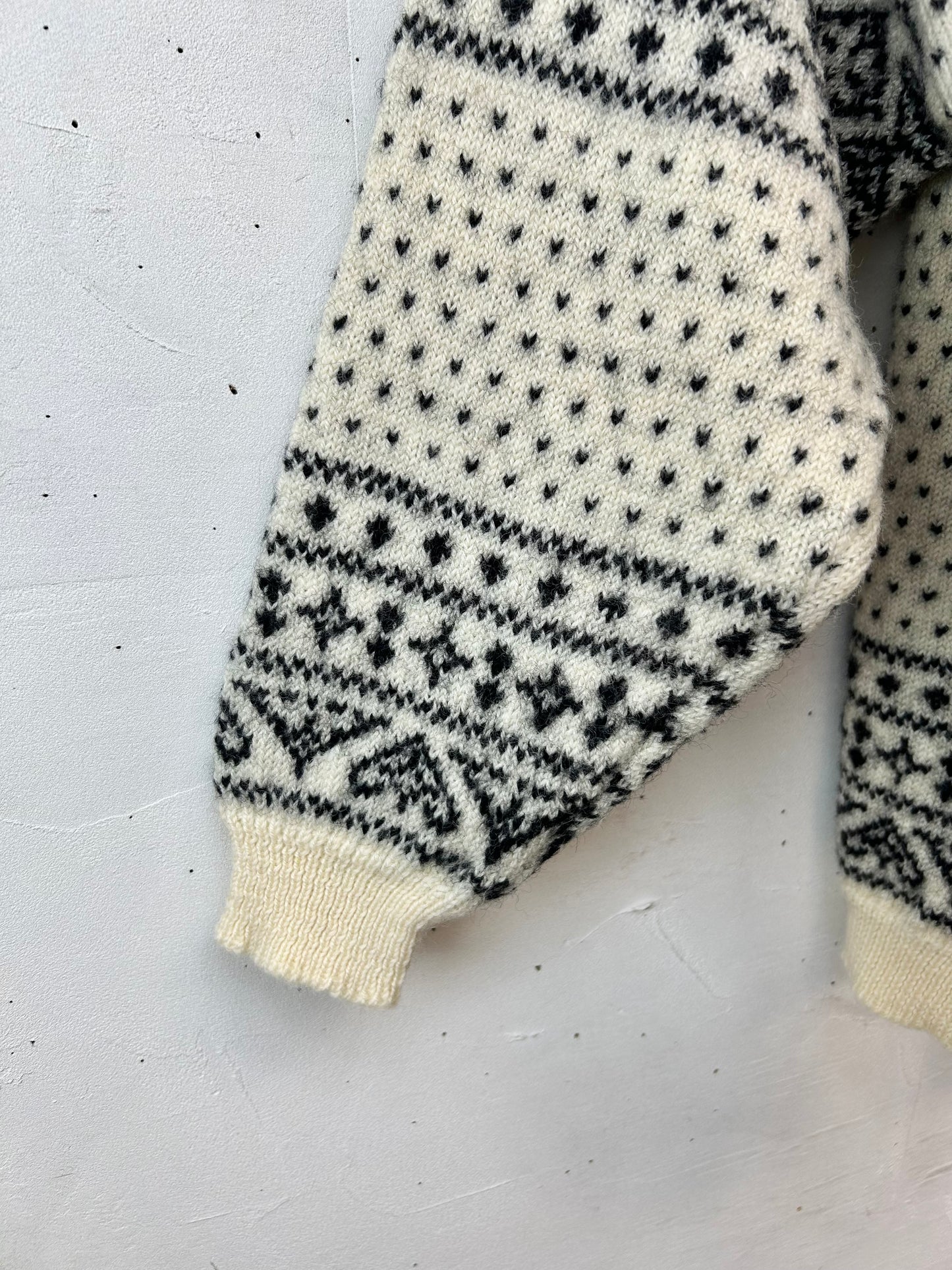 Vintage Nordic Knit Cardigan  MADE IN NORWAY [K28955]