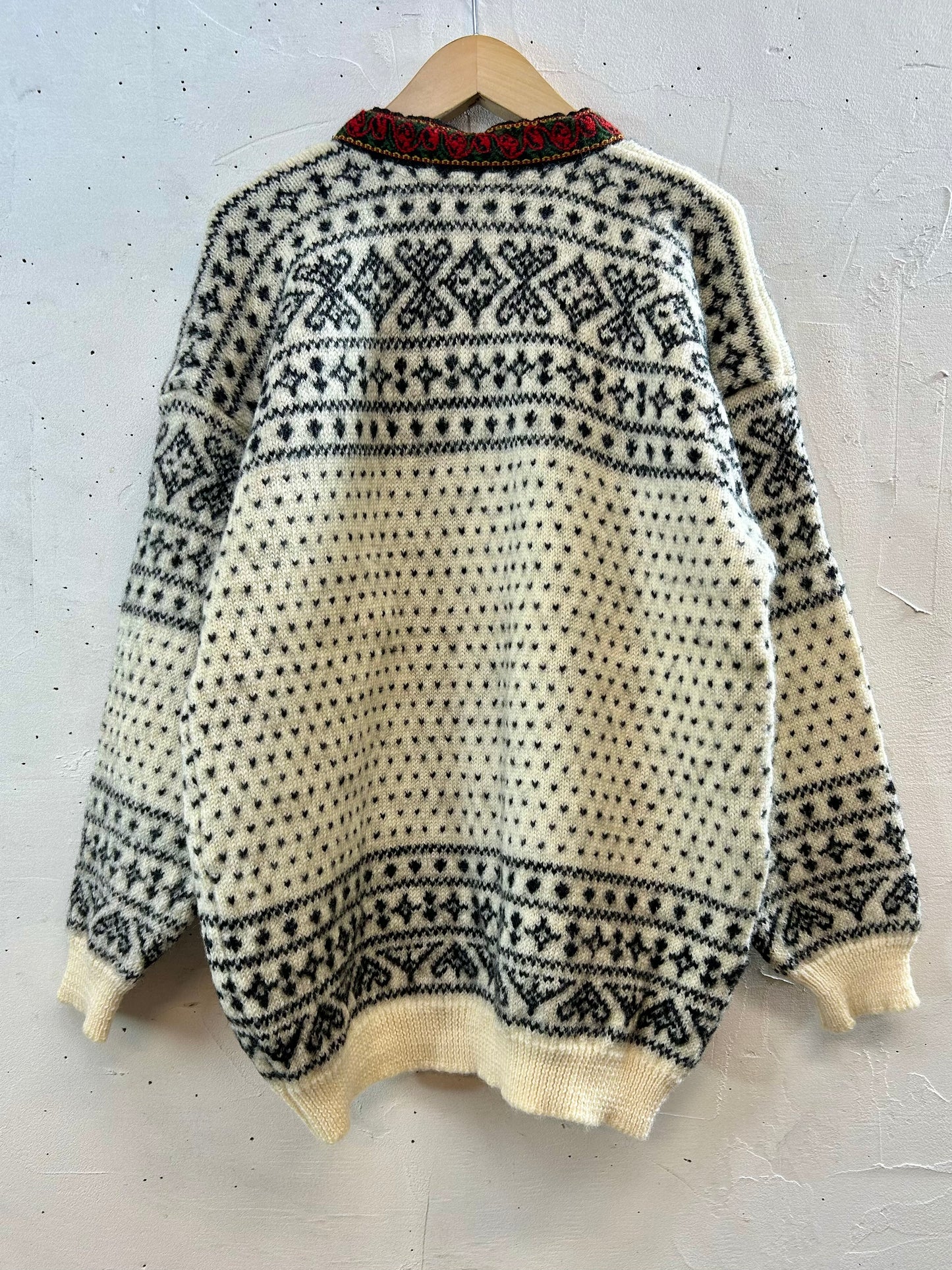 Vintage Nordic Knit Cardigan  MADE IN NORWAY [K28955]