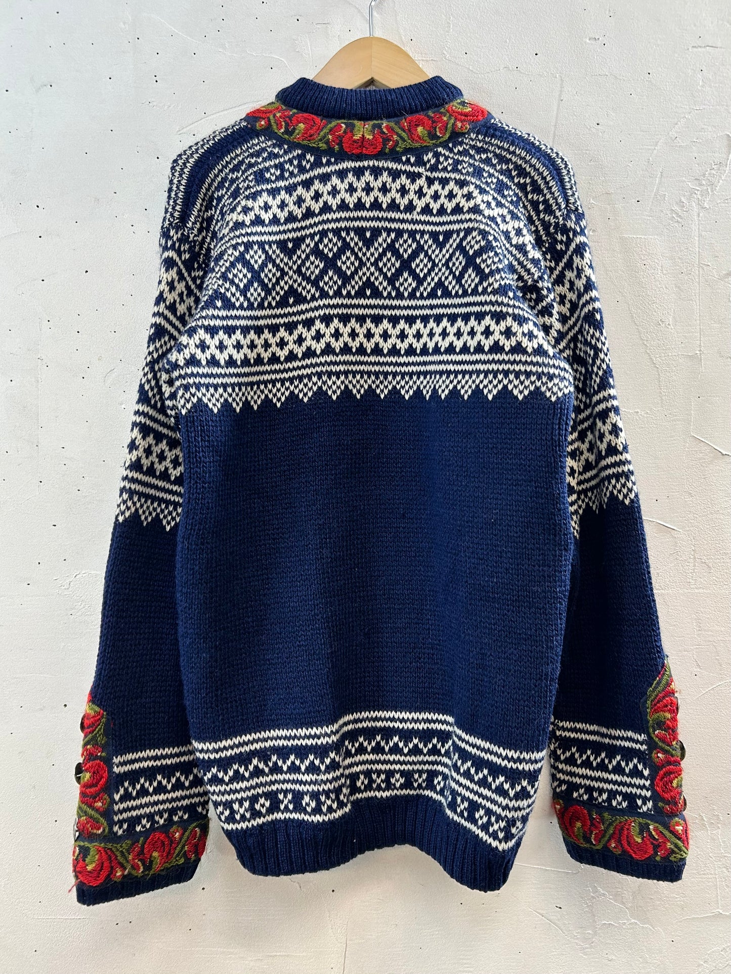 Vintage Nordic Knit Cardigan Product of Norway [K28956]