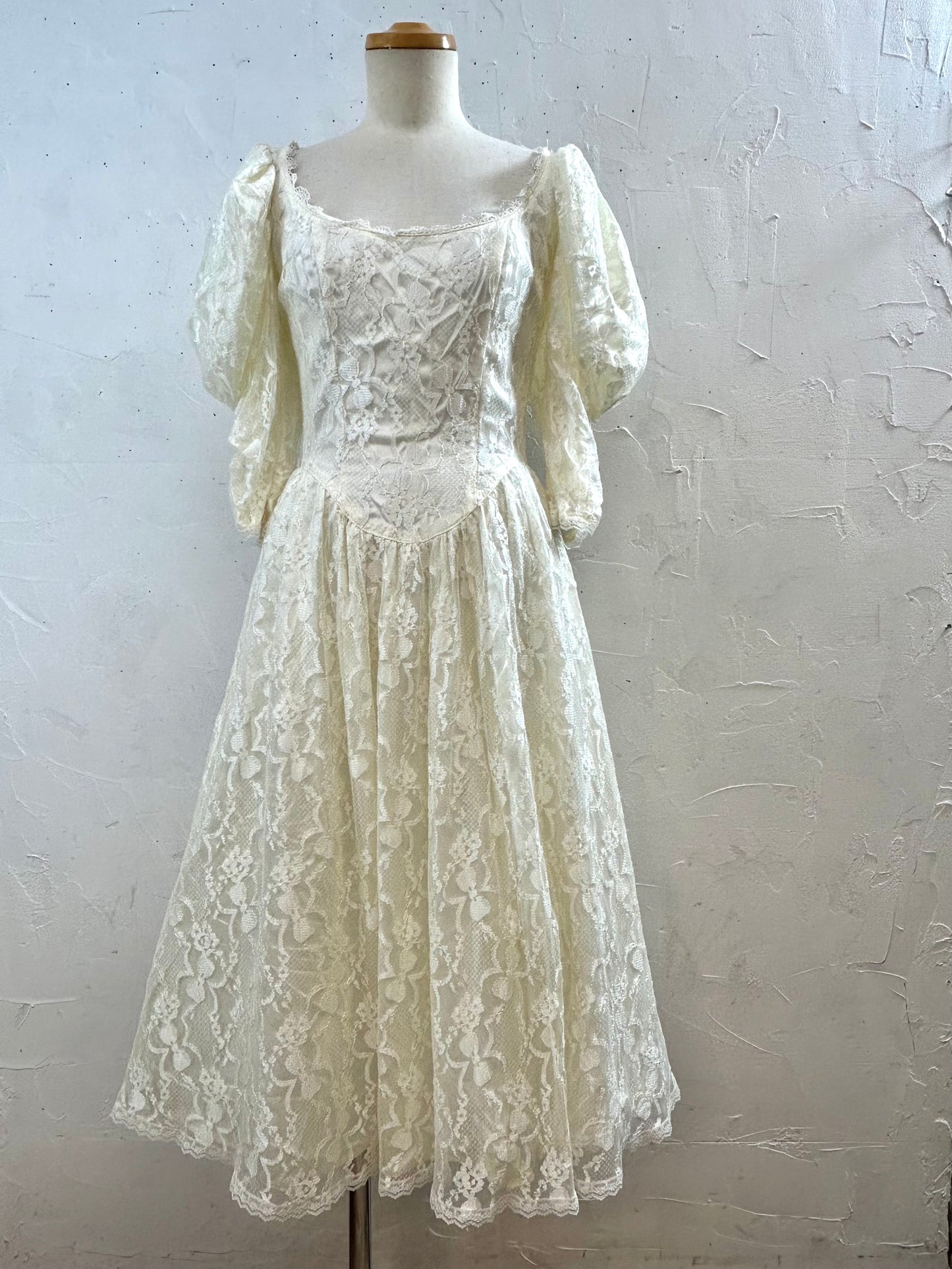 ’80s Vintage Dress 〜GUNNE SAX〜 [J28728]