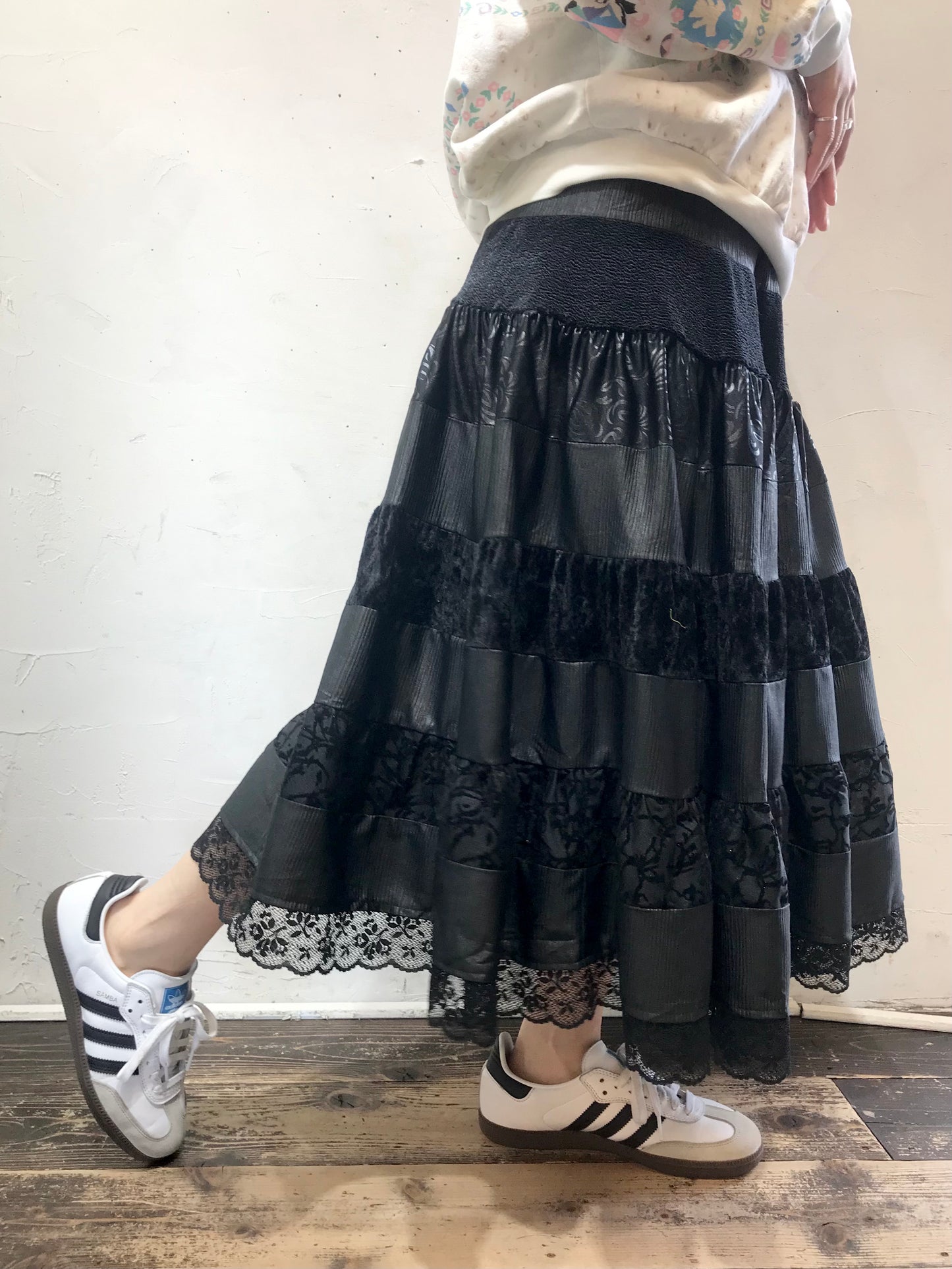 Vintage Tiered Skirt[A26094]