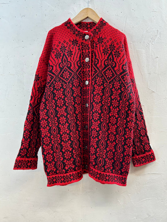 Vintage Nordic Knit Cardigan 〜DALE OF NORWAY〜 [K28954]