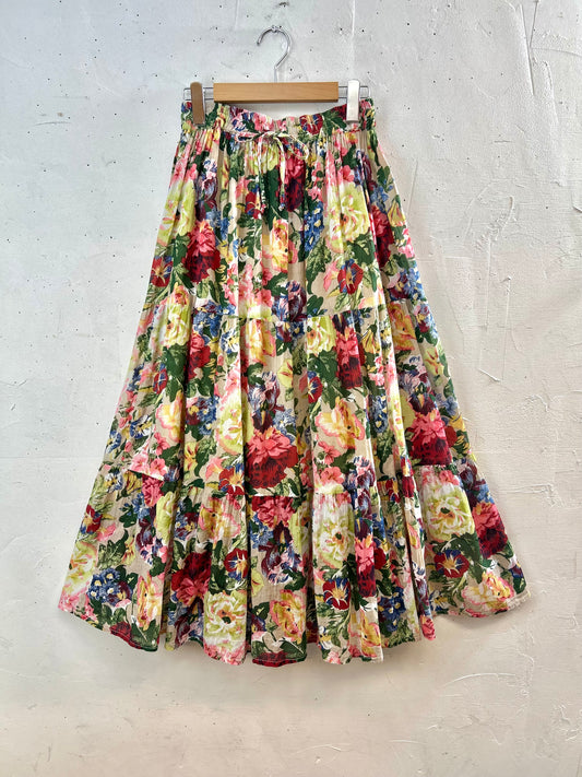Vintage Tiered Skirt [D30034]