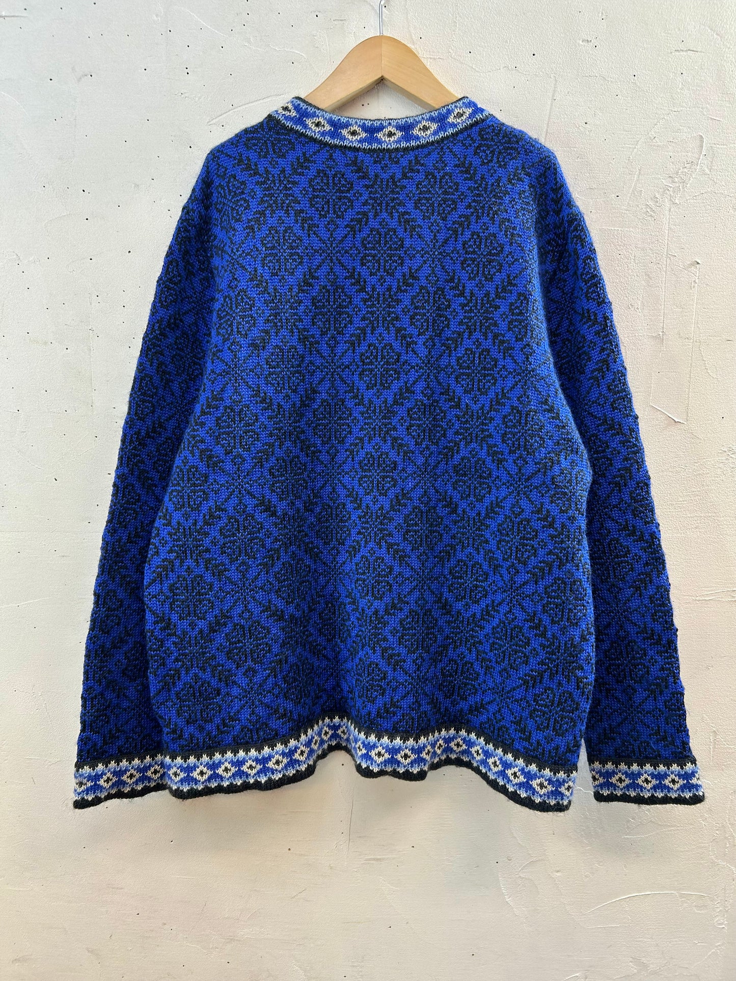 Vintage Nordic Knit Cardigan 〜L.L.Bean〜 [K28953]