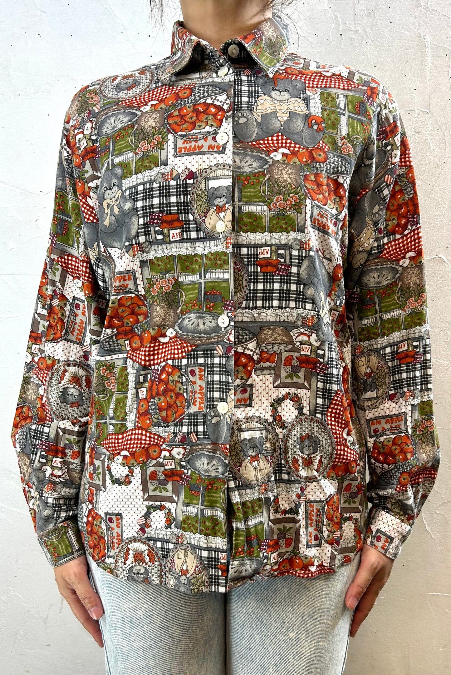 Vintage Shirt MADE IN ITALY  [H28287]