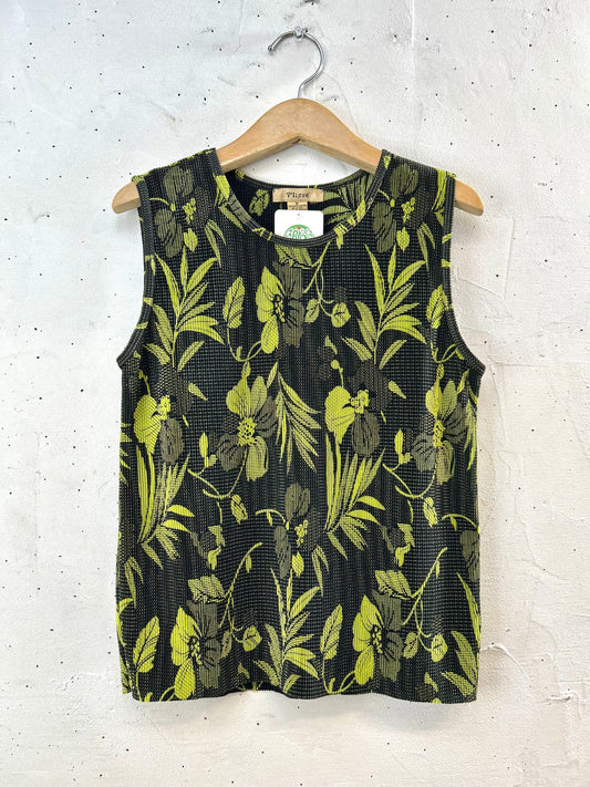 Vintage Pleats Tops [F30466]