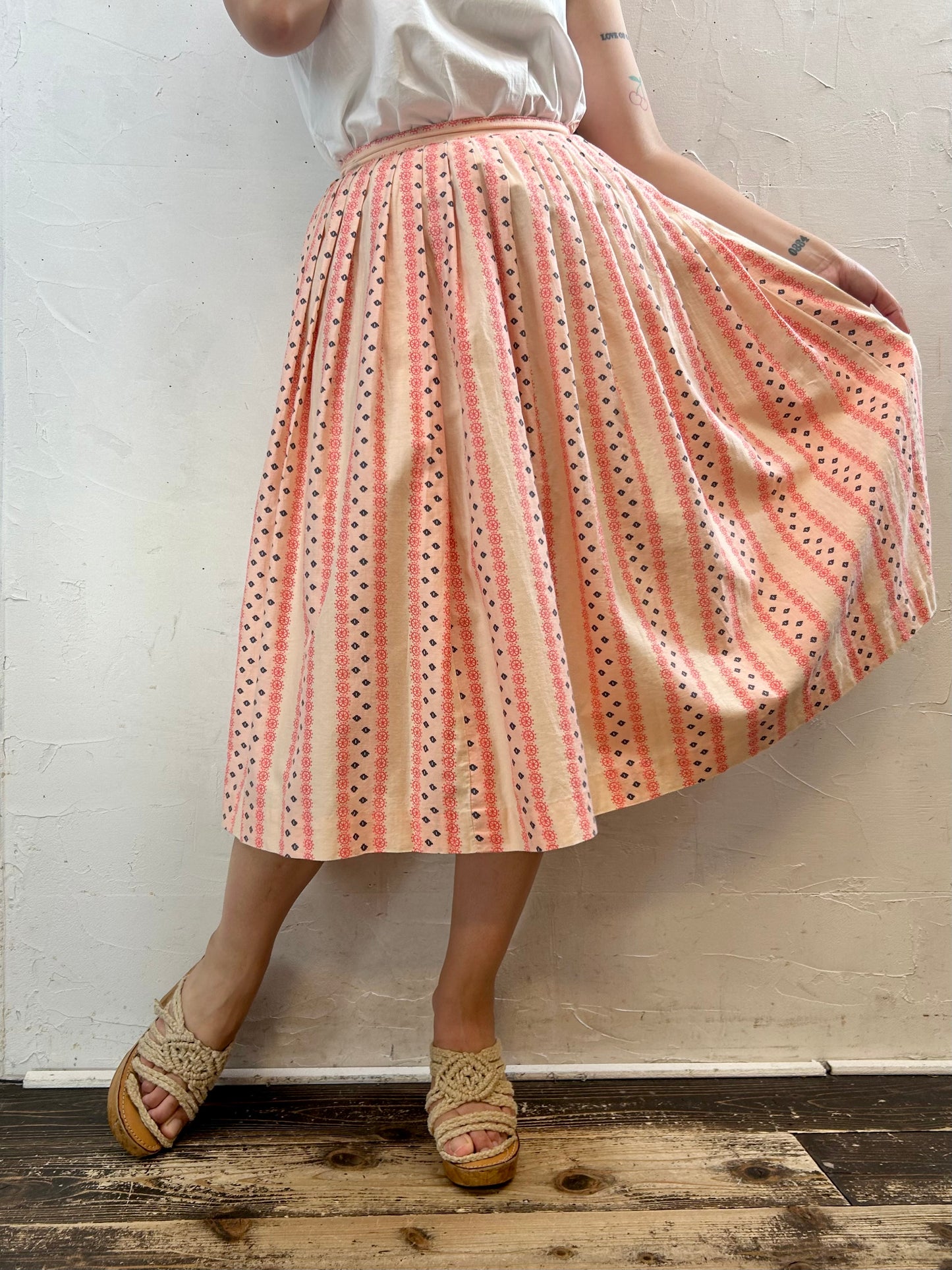 ’50s Vintage Skirt ［H28096]