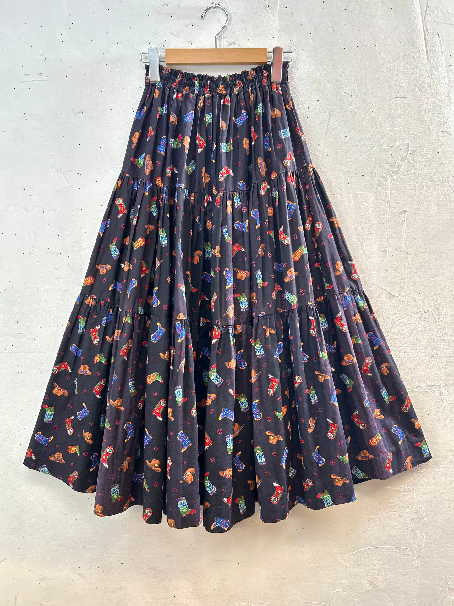 Vintage Tiered Skirt MADE IN USA [D30033]