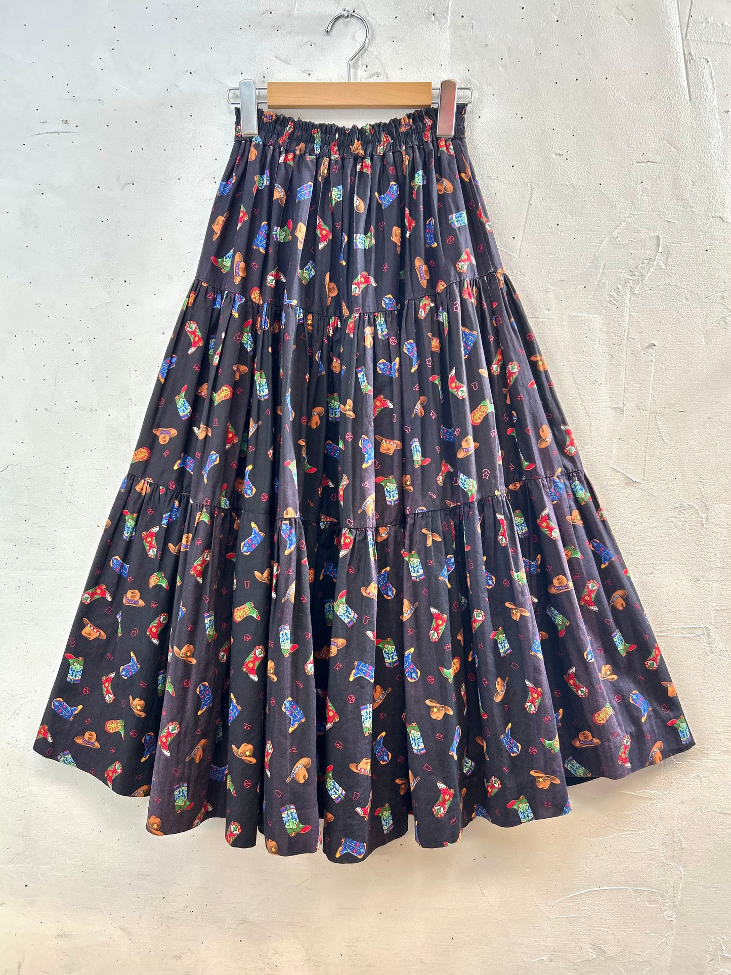 Vintage Tiered Skirt MADE IN USA [D30033]