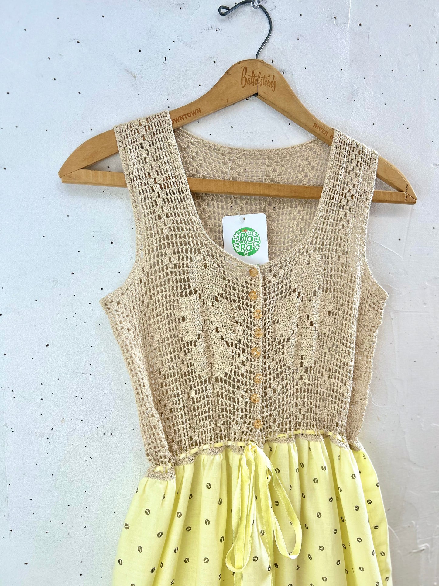 Vintage Crochet Knit Dress [G30698]
