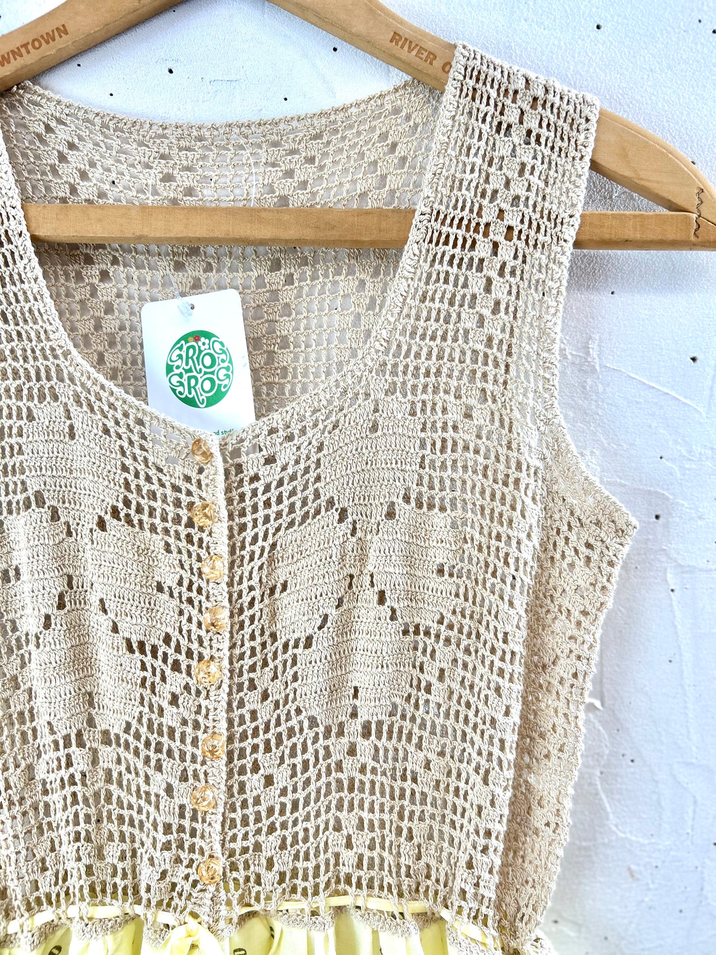 Vintage Crochet Knit Dress [G30698]