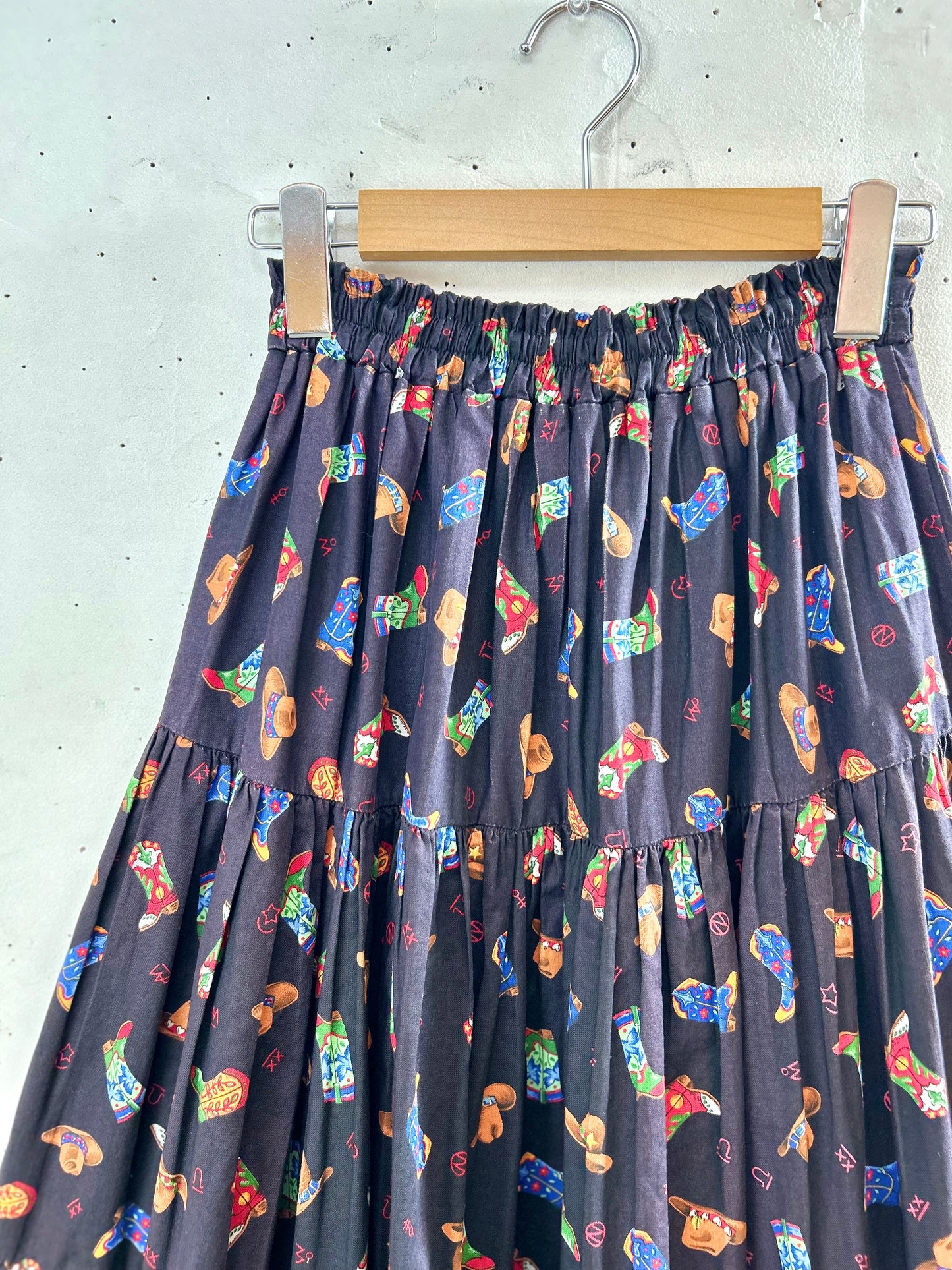 Vintage Tiered Skirt MADE IN USA [D30033]