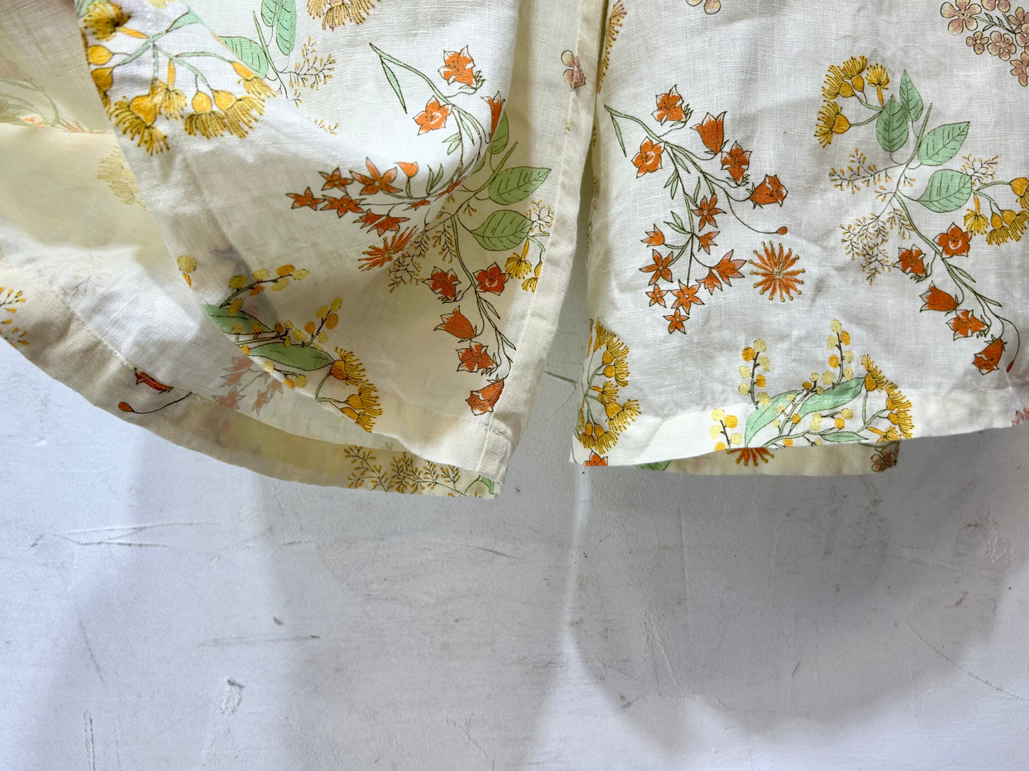 Vintage Linen Wide Pants [C26601]