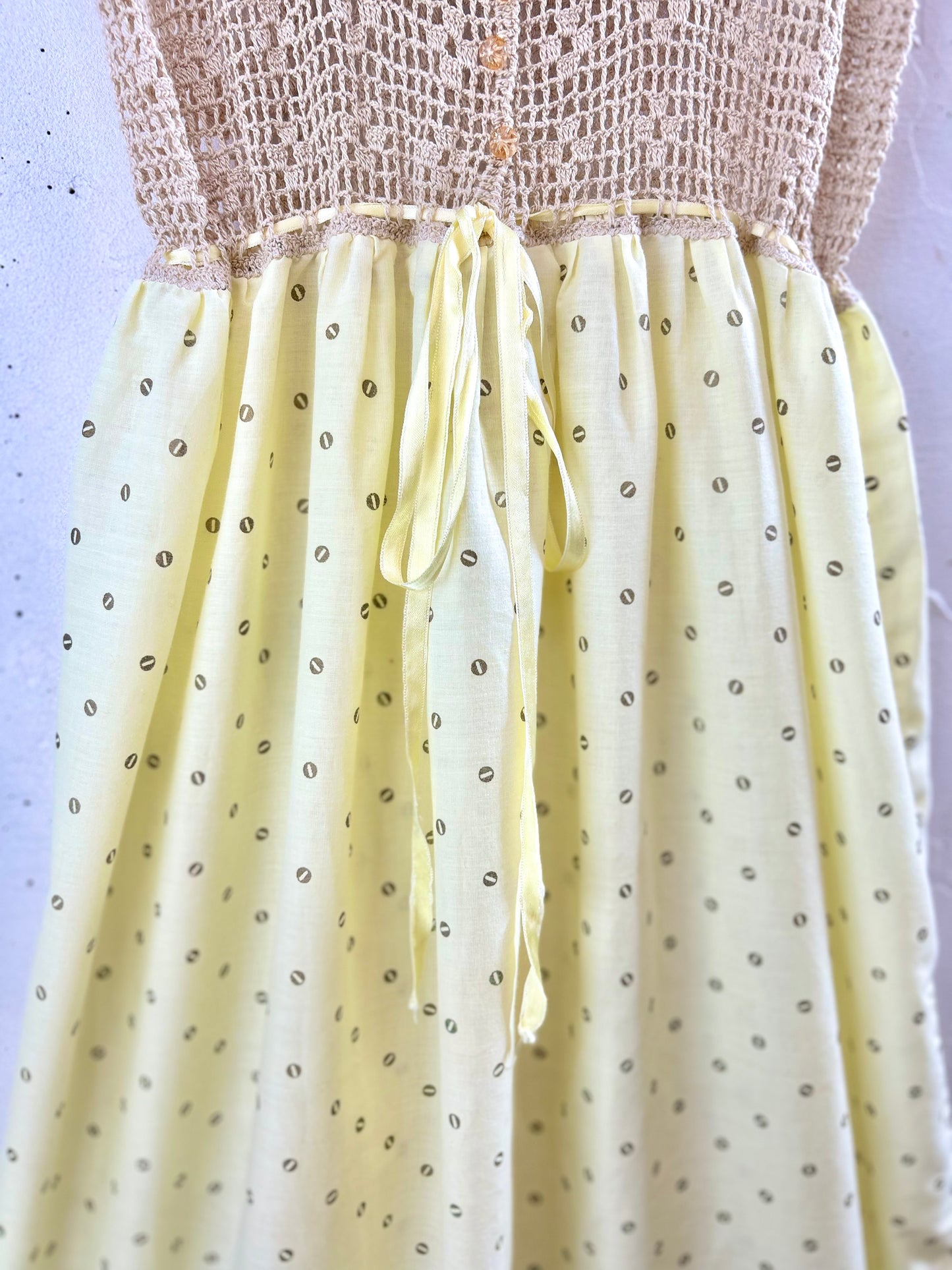 Vintage Crochet Knit Dress [G30698]