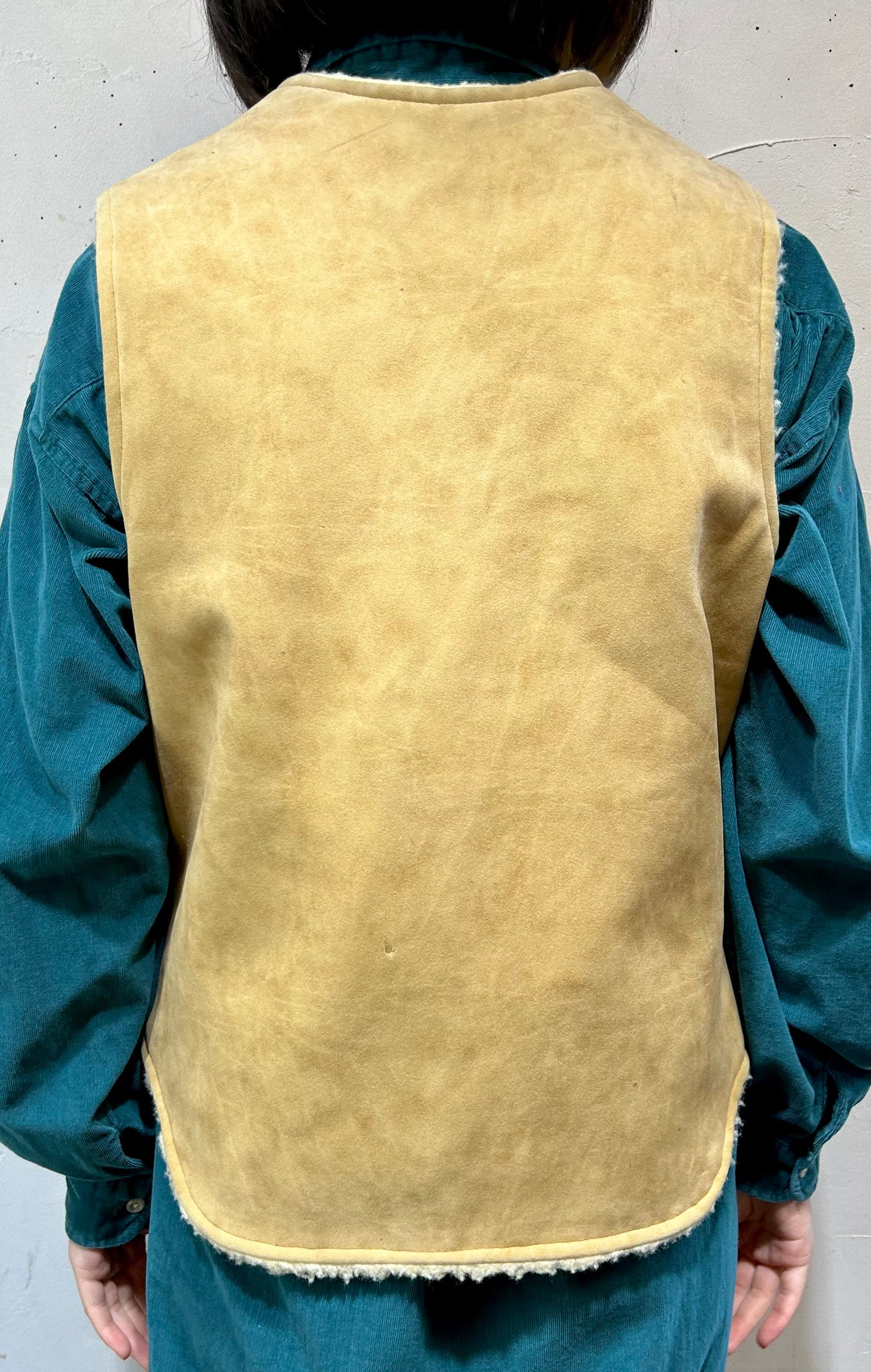 Vintage Eco Mouton Vest MADE IN USA [K25688]