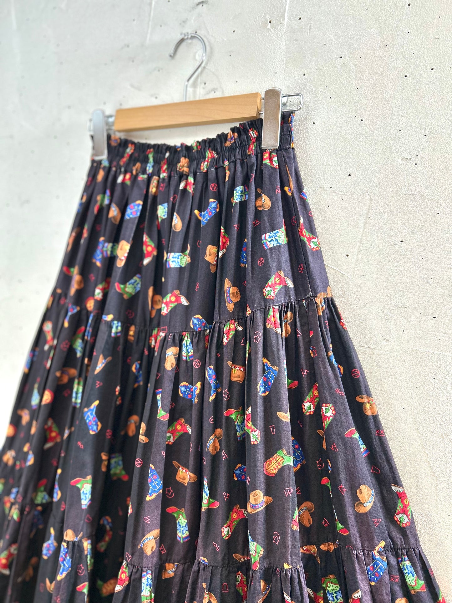 Vintage Tiered Skirt MADE IN USA [D30033]