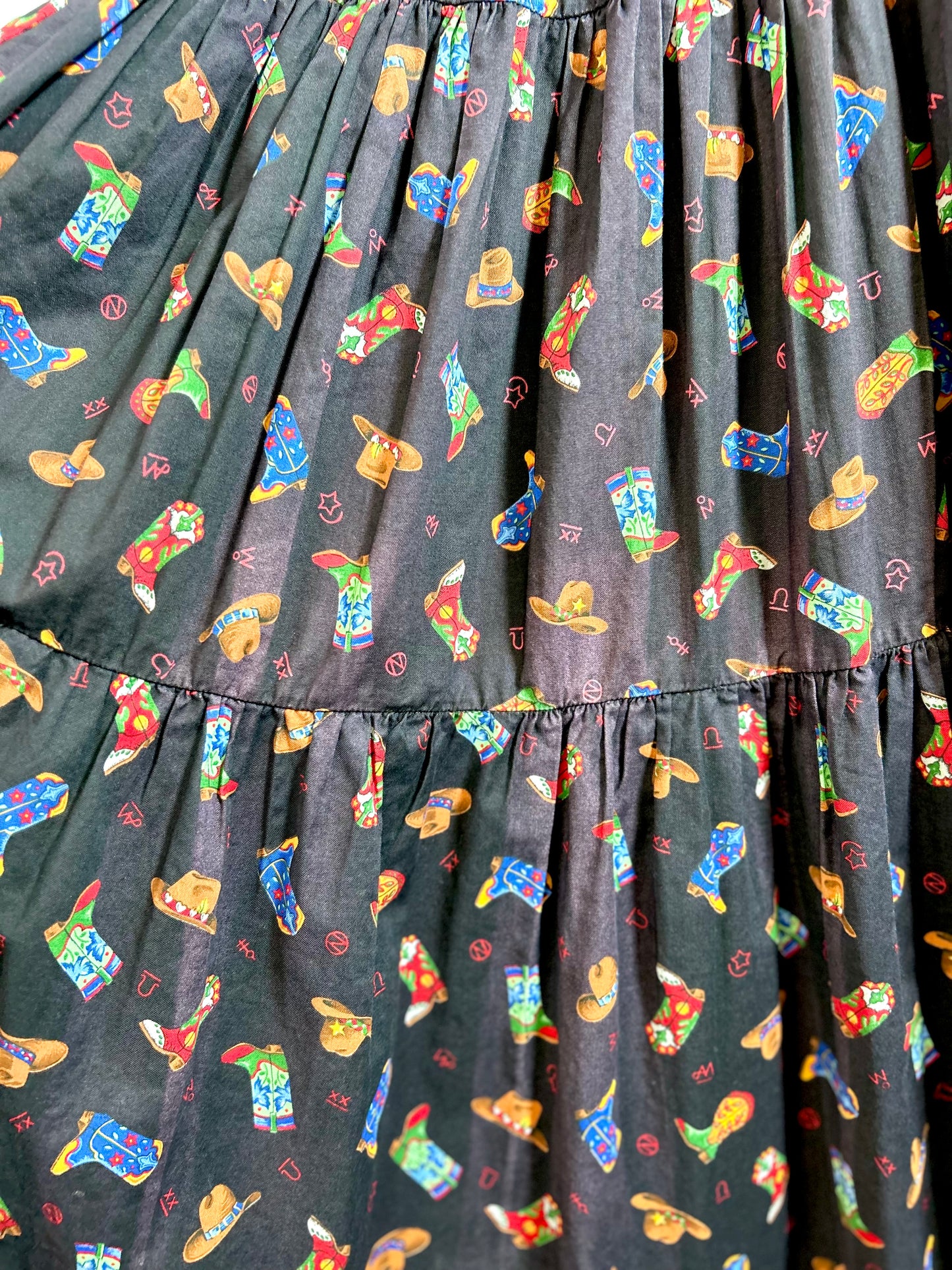 Vintage Tiered Skirt MADE IN USA [D30033]