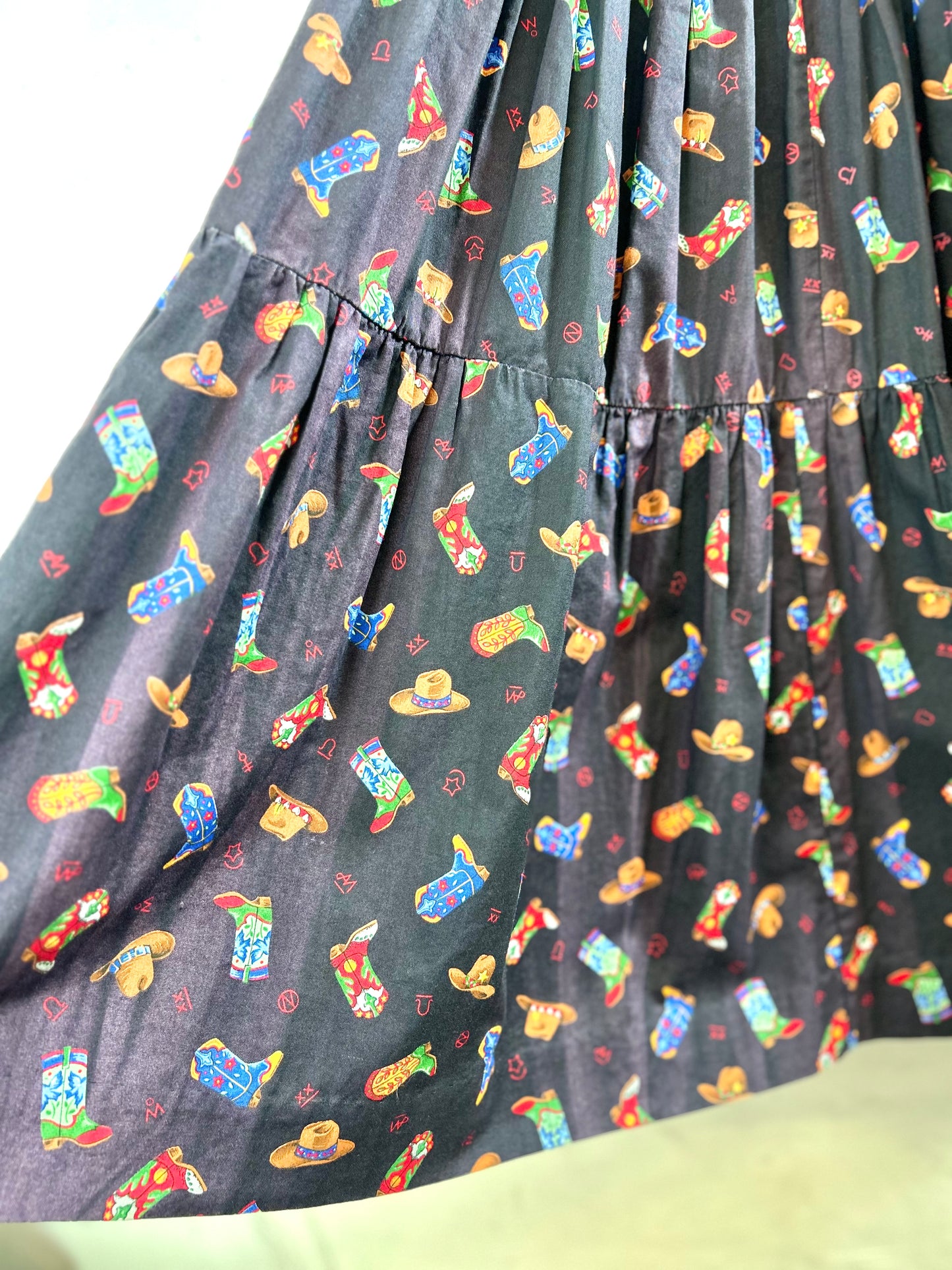 Vintage Tiered Skirt MADE IN USA [D30033]