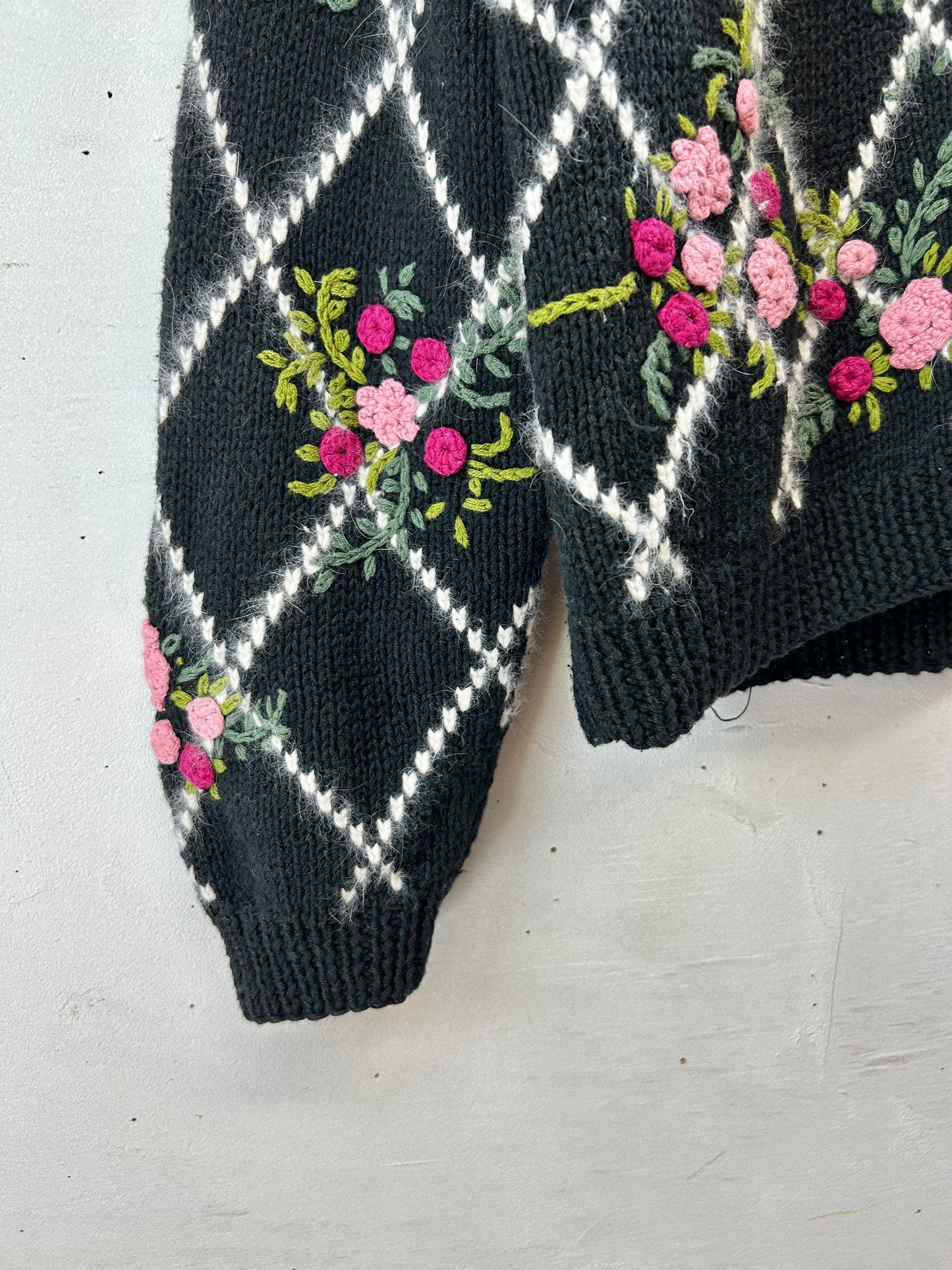 Vintage Hand Knit Cardigan [I28516]