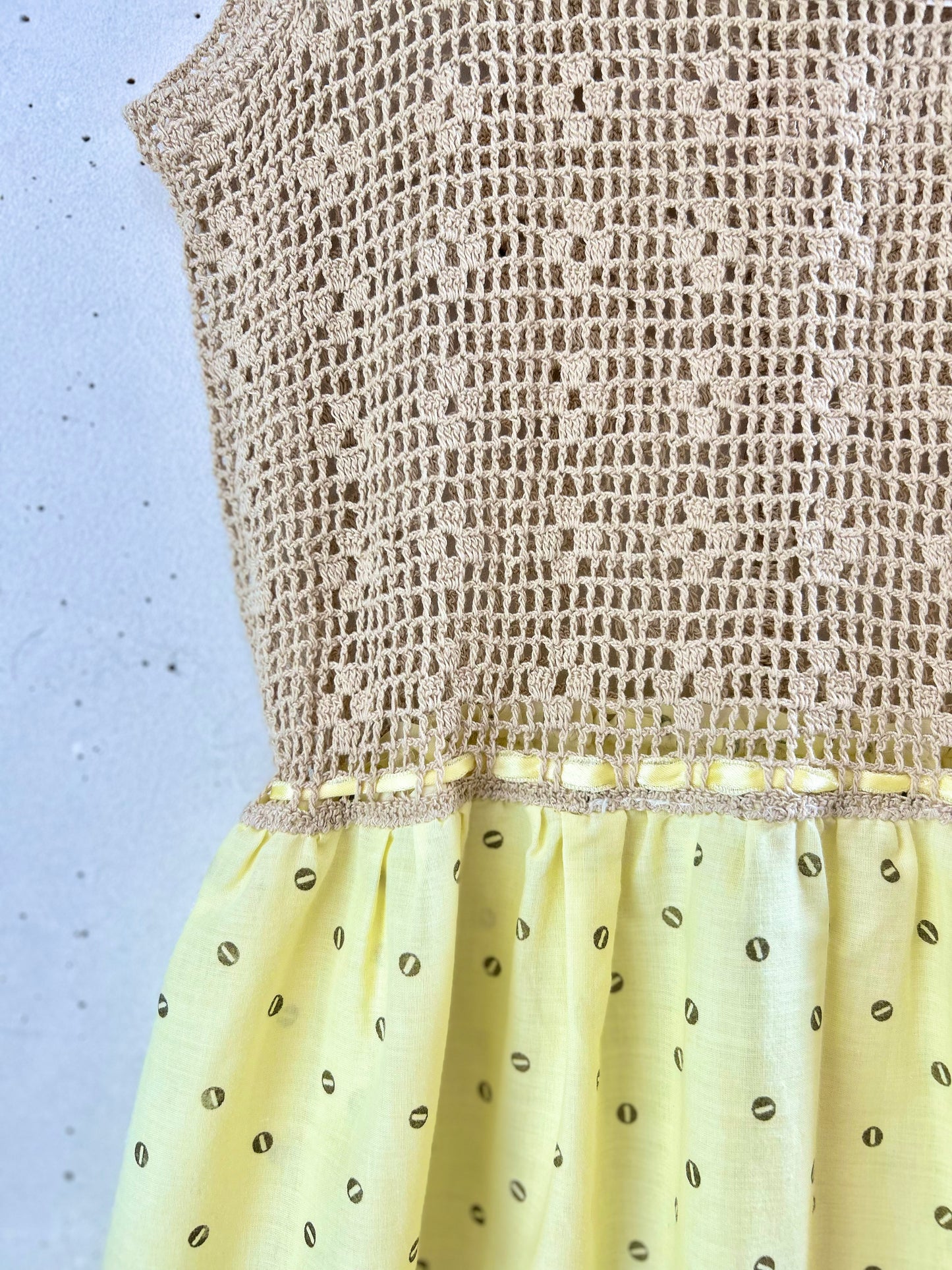 Vintage Crochet Knit Dress [G30698]