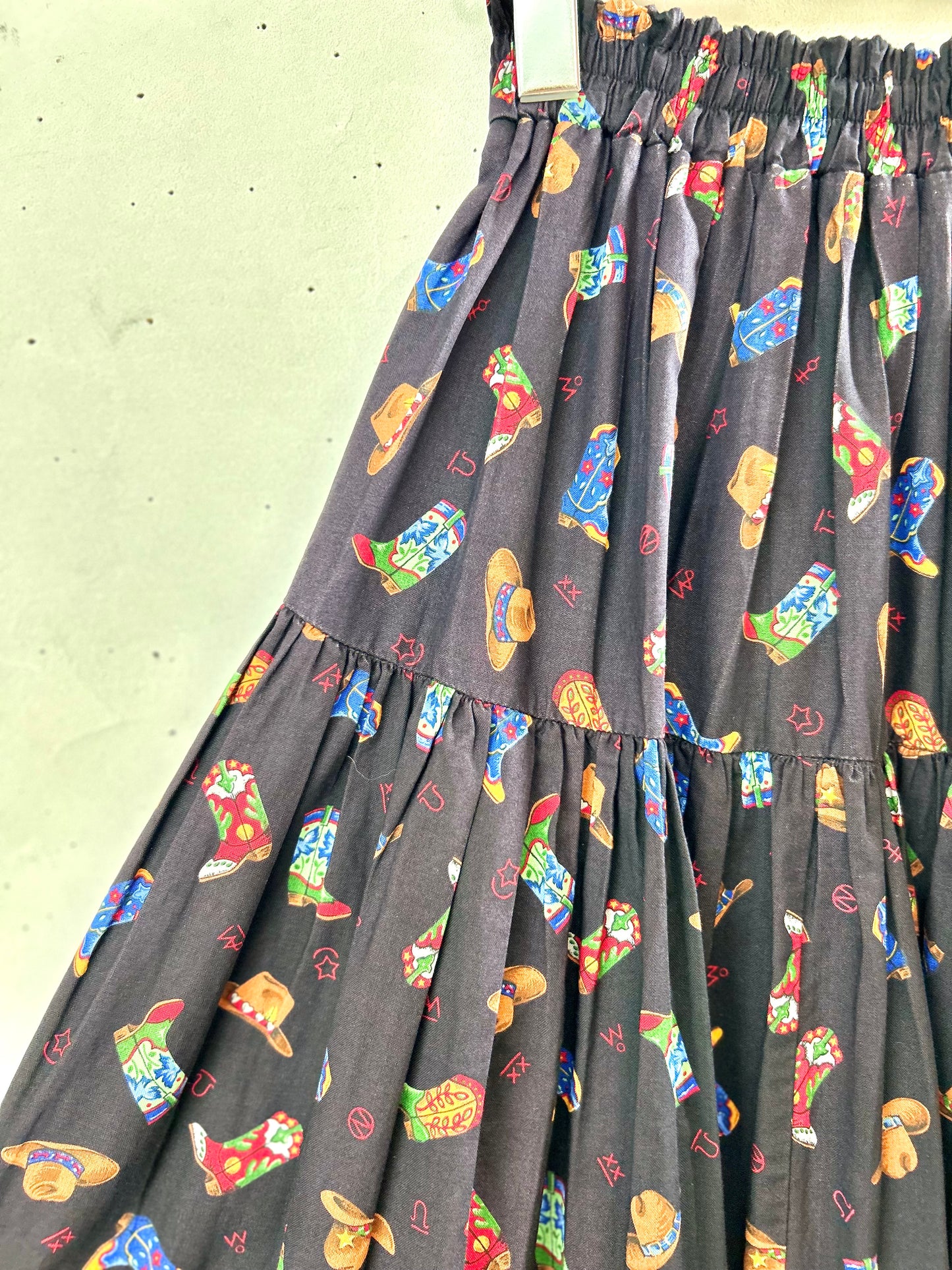Vintage Tiered Skirt MADE IN USA [D30033]