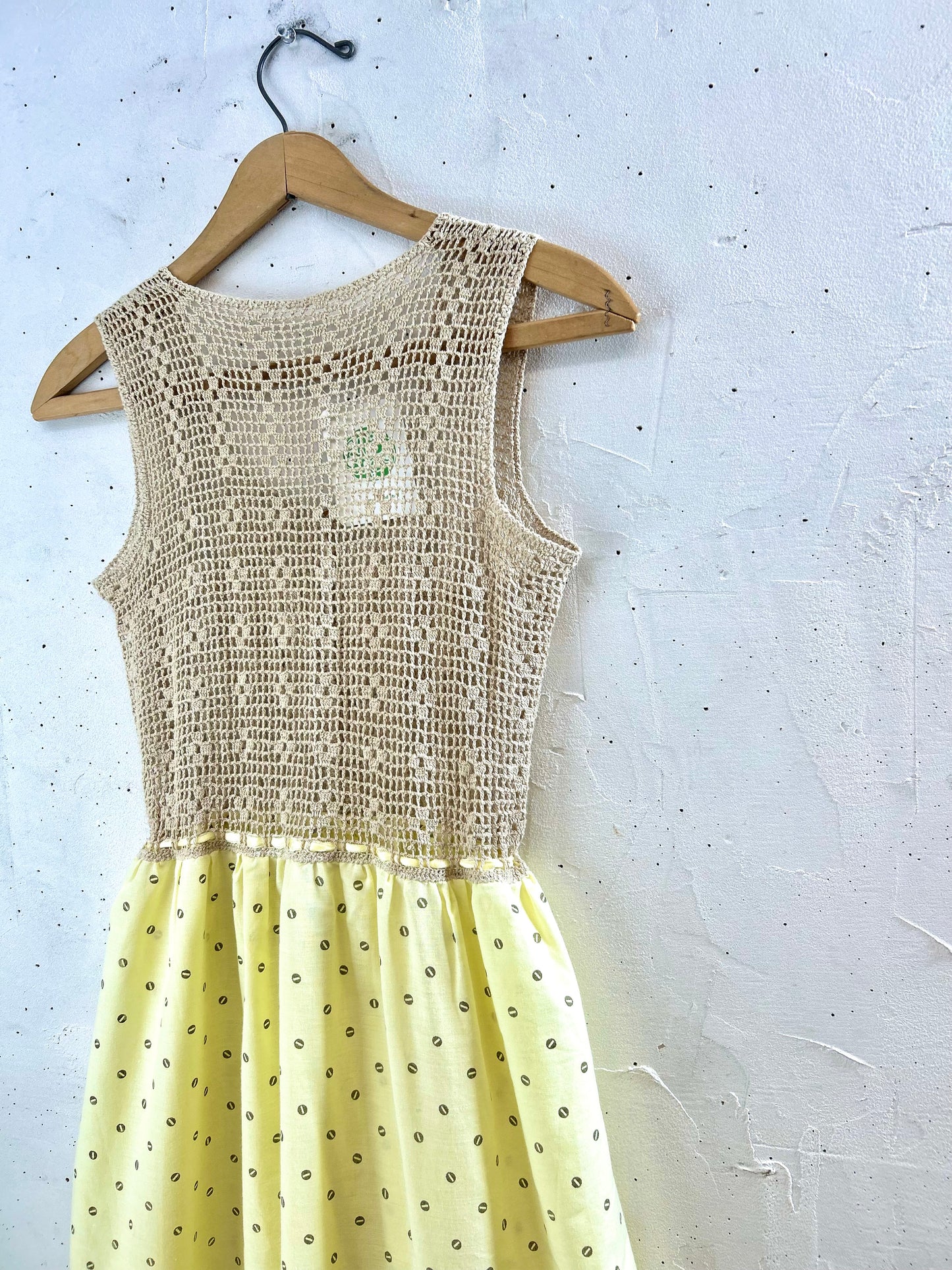 Vintage Crochet Knit Dress [G30698]