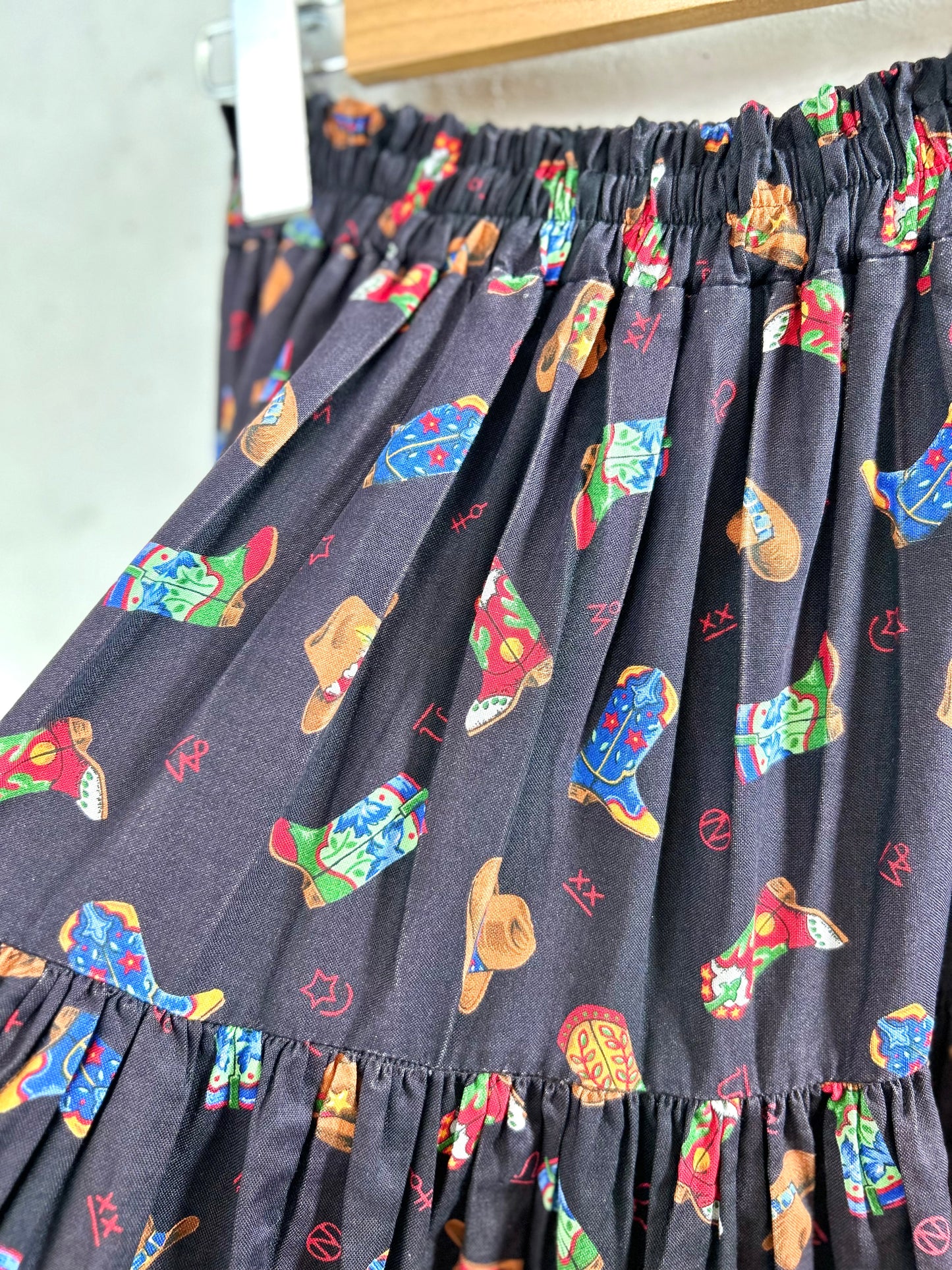 Vintage Tiered Skirt MADE IN USA [D30033]