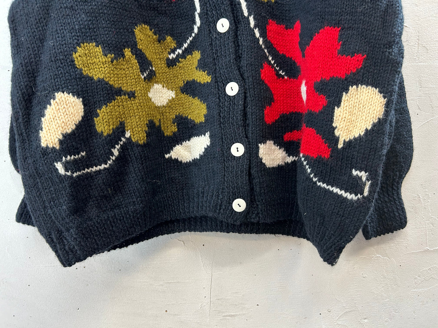 Vintage Hand Knit Cardigan [I28515]