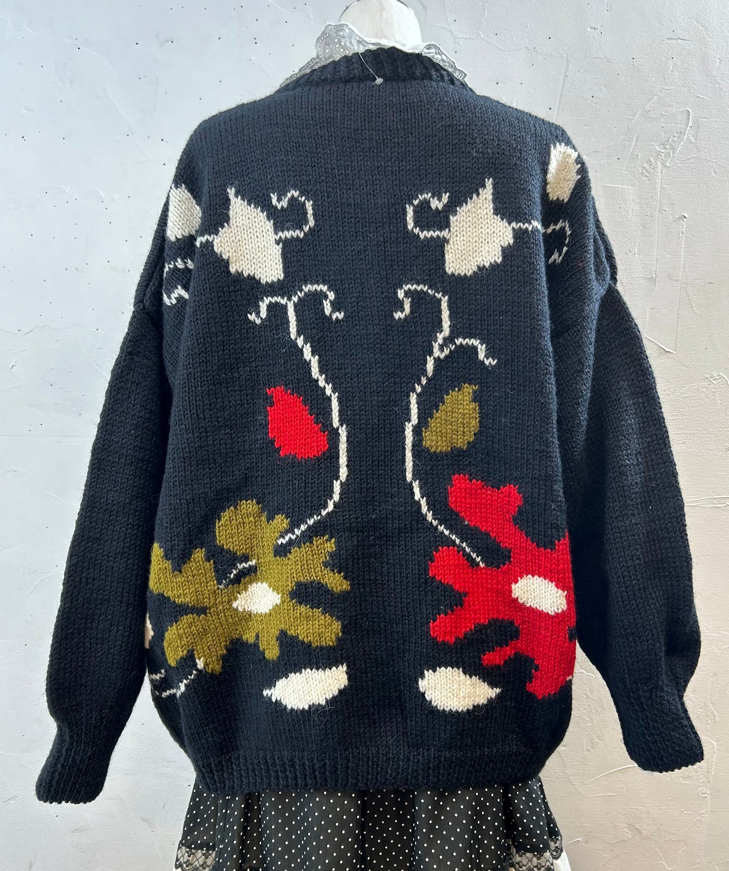 Vintage Hand Knit Cardigan [I28515]