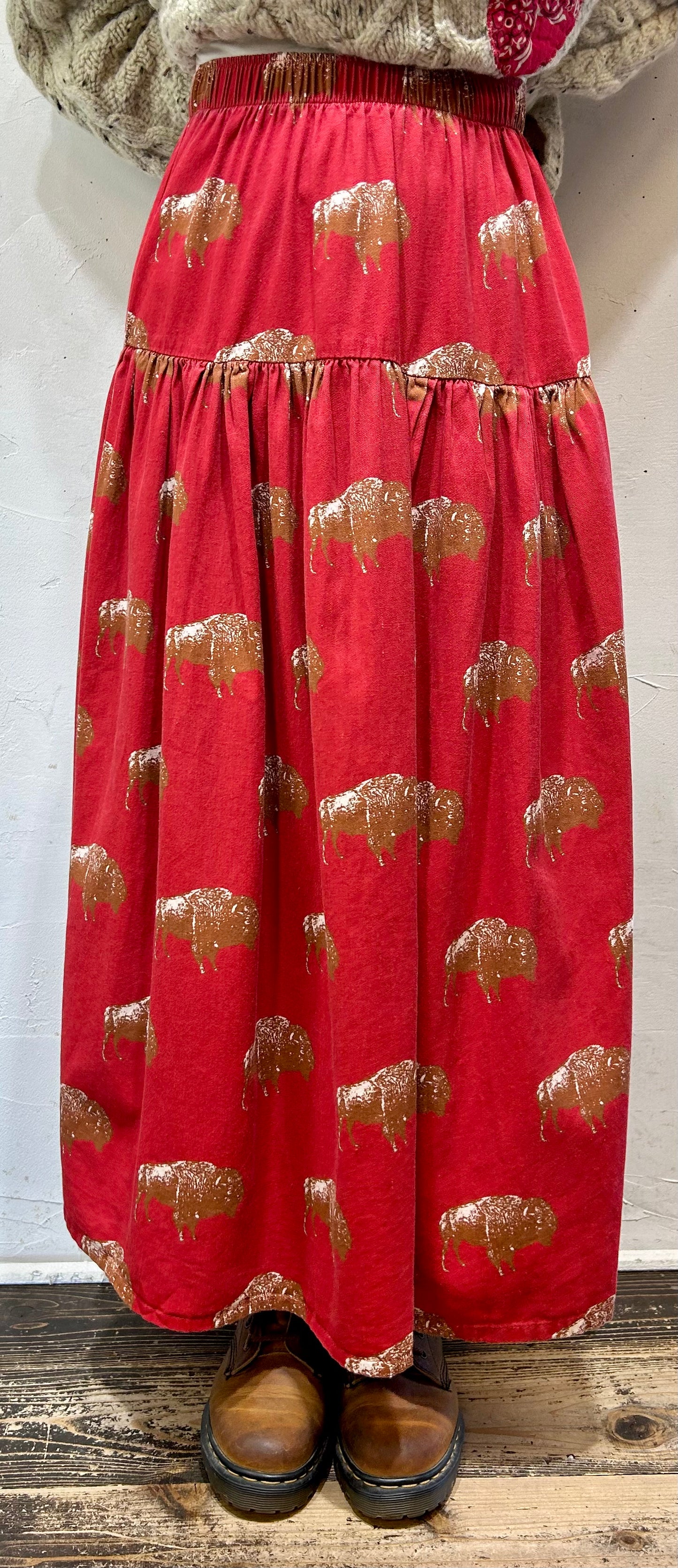 Vintage Tiered Skirt MADE IN USA [K25689]