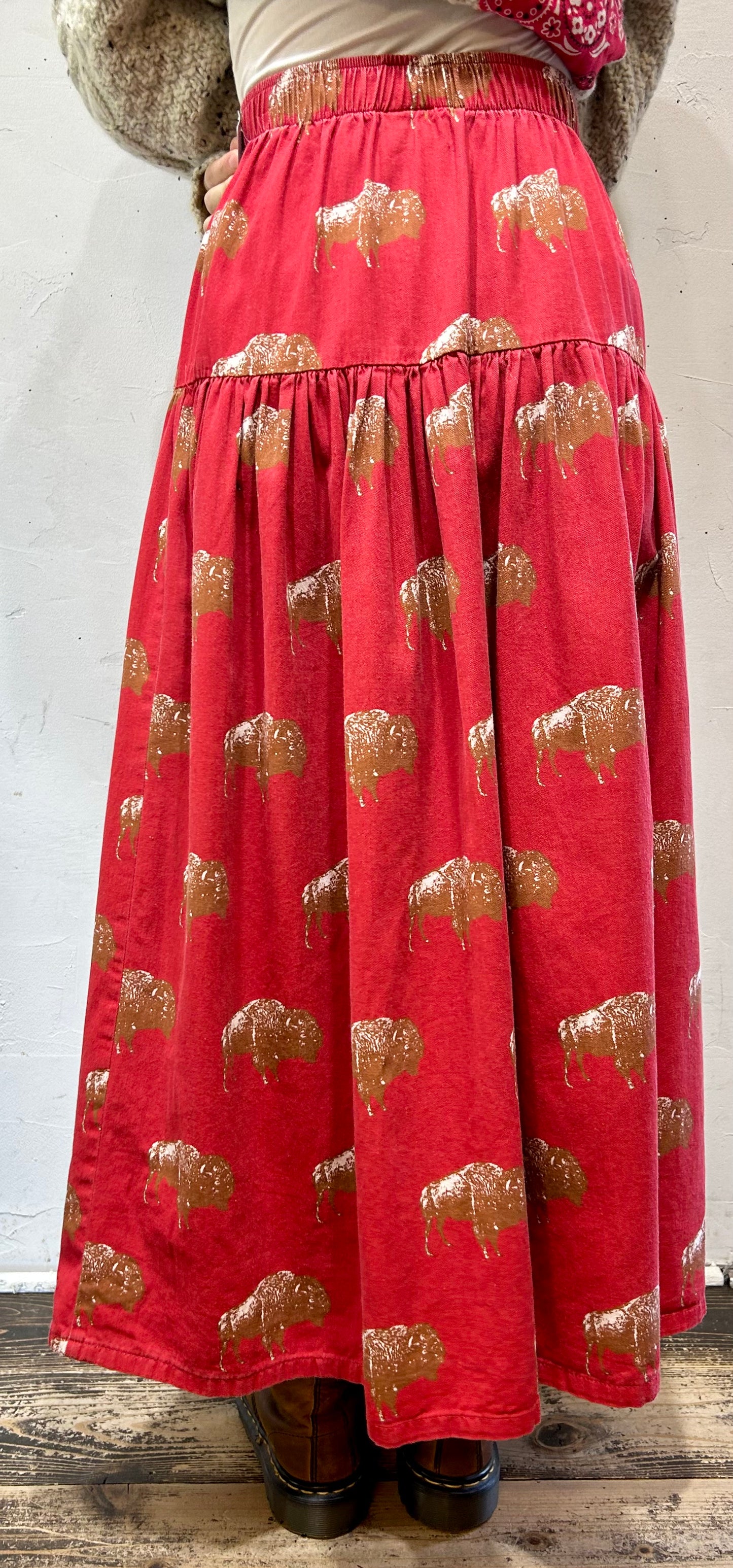 Vintage Tiered Skirt MADE IN USA [K25689]