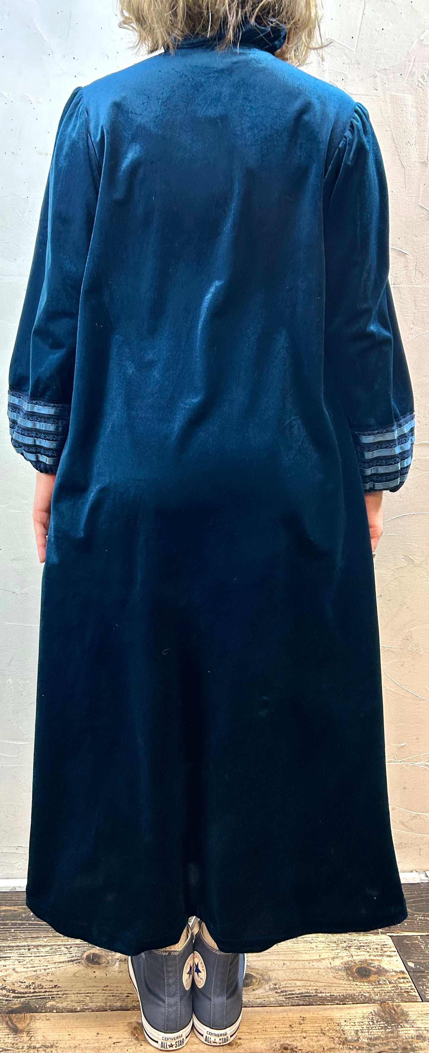 Vintage Velours Dress MADE IN USA [K28965]