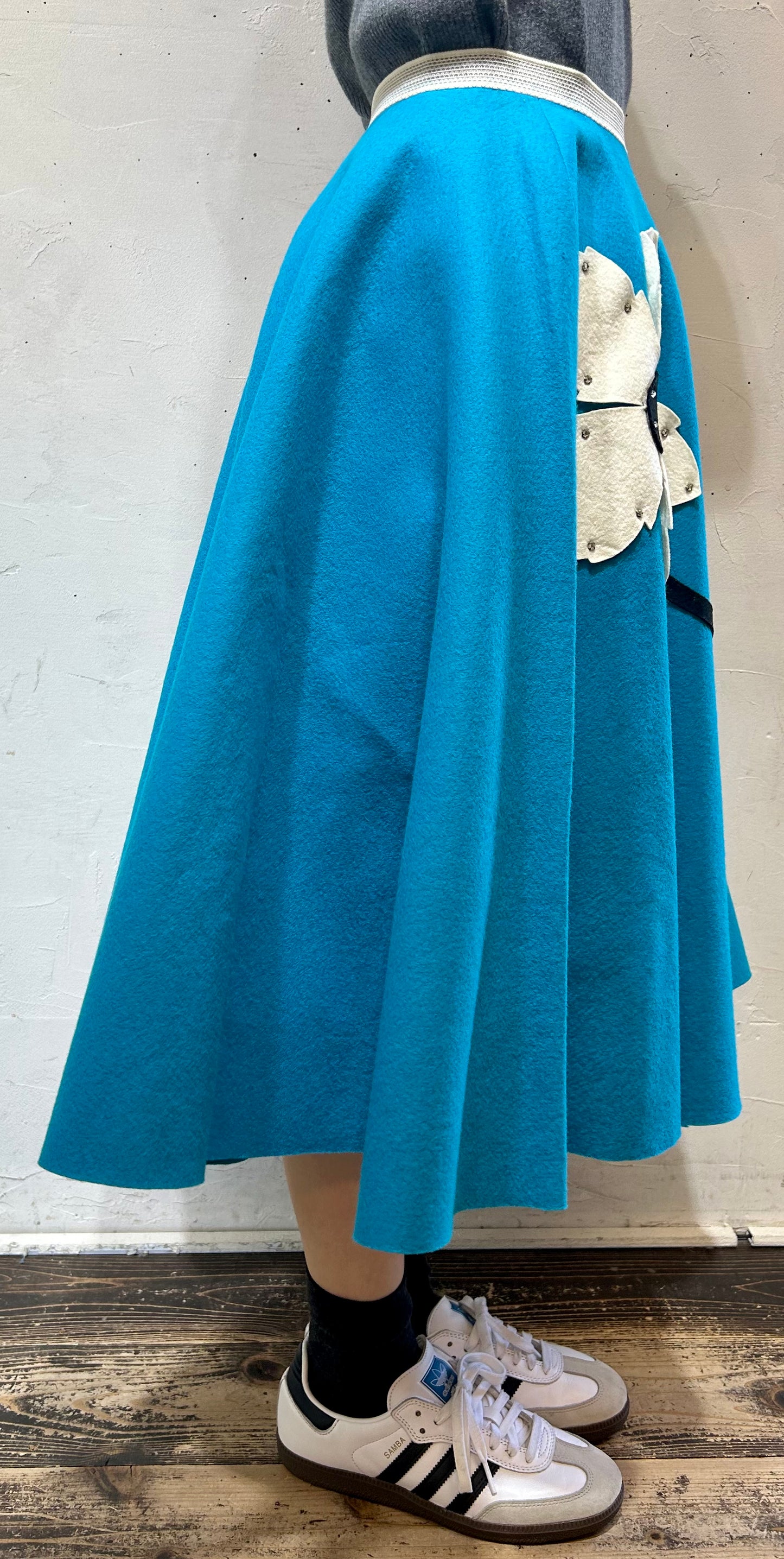 ’50s Vintage Circular Skirt [A25915]