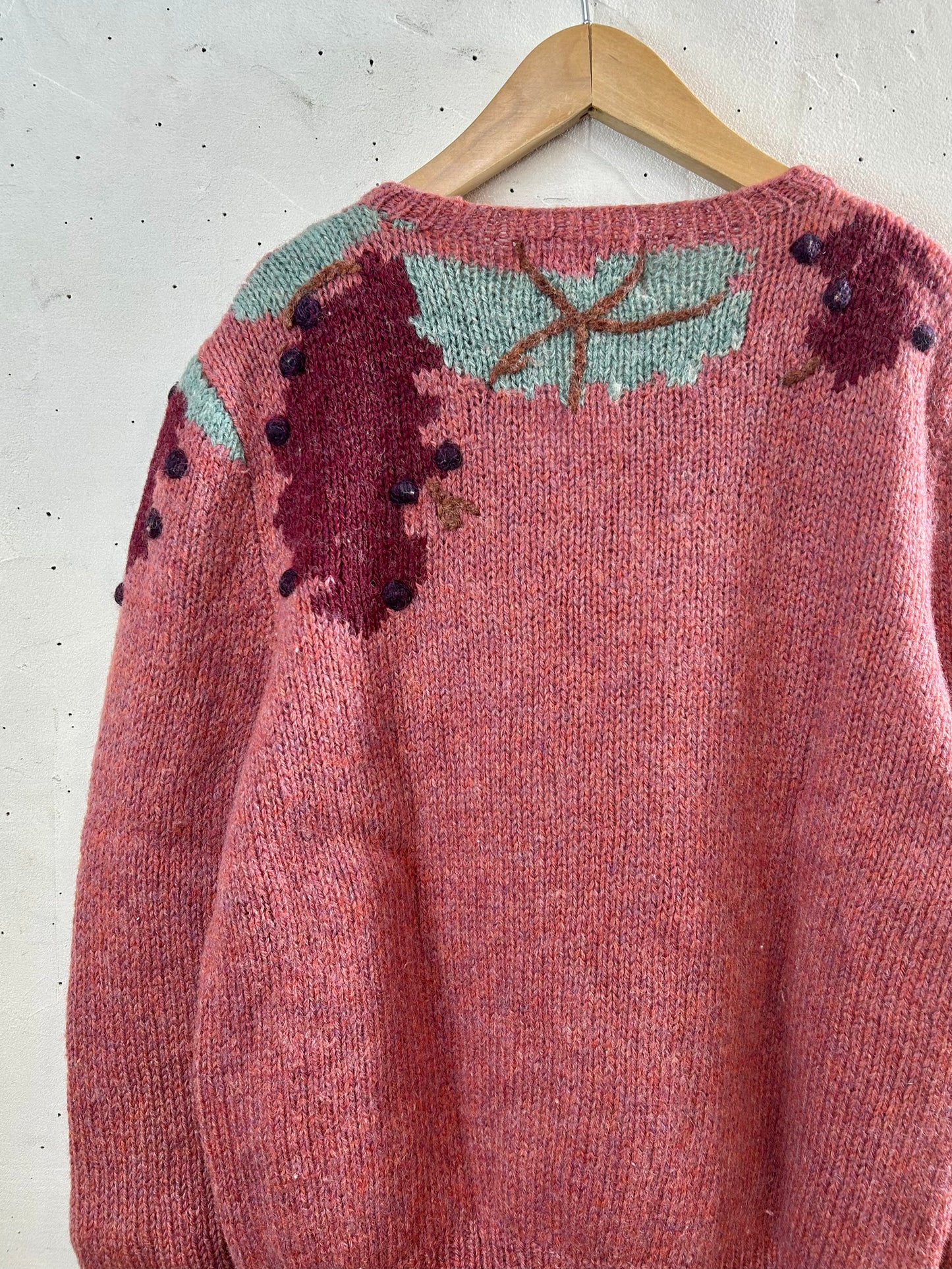 '80s Vintage Hand Knit Sweater 〜SUSAN BRISTOL〜 [A29393]