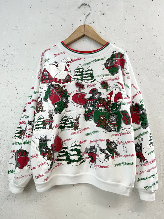 Vintage X'mas Sweat 〜 MADE IN USA〜 [J34352]