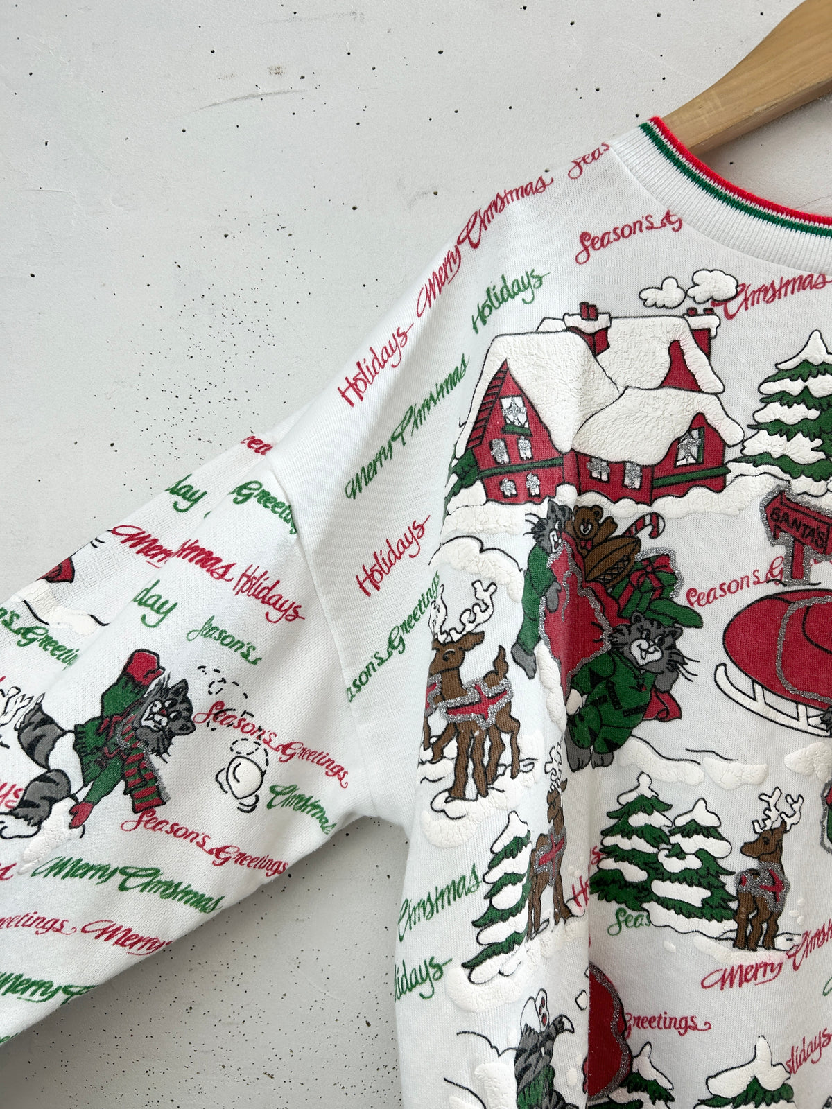Vintage X'mas Sweat 〜 MADE IN USA〜 [J34352]
