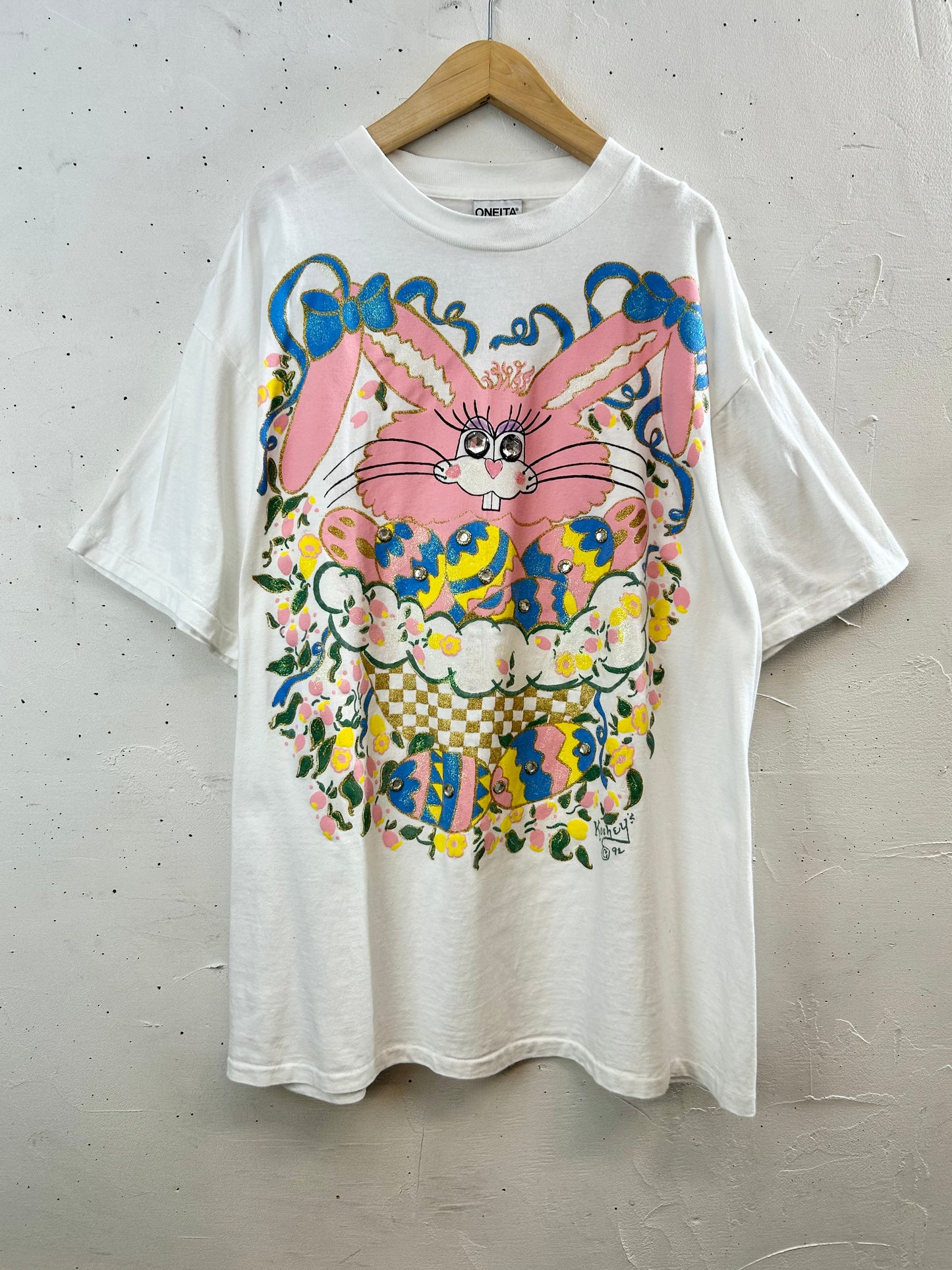 '90s Vintage Hand Painted T-Shirt 〜ONEITA〜 [D30044]