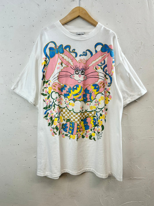 '90s Vintage Hand Painted T-Shirt 〜ONEITA〜 [D30044]