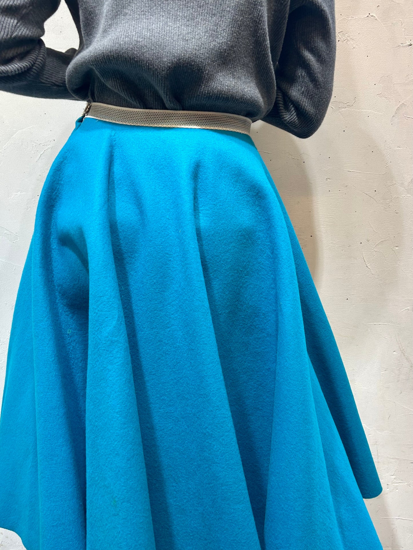 ’50s Vintage Circular Skirt [A25915]